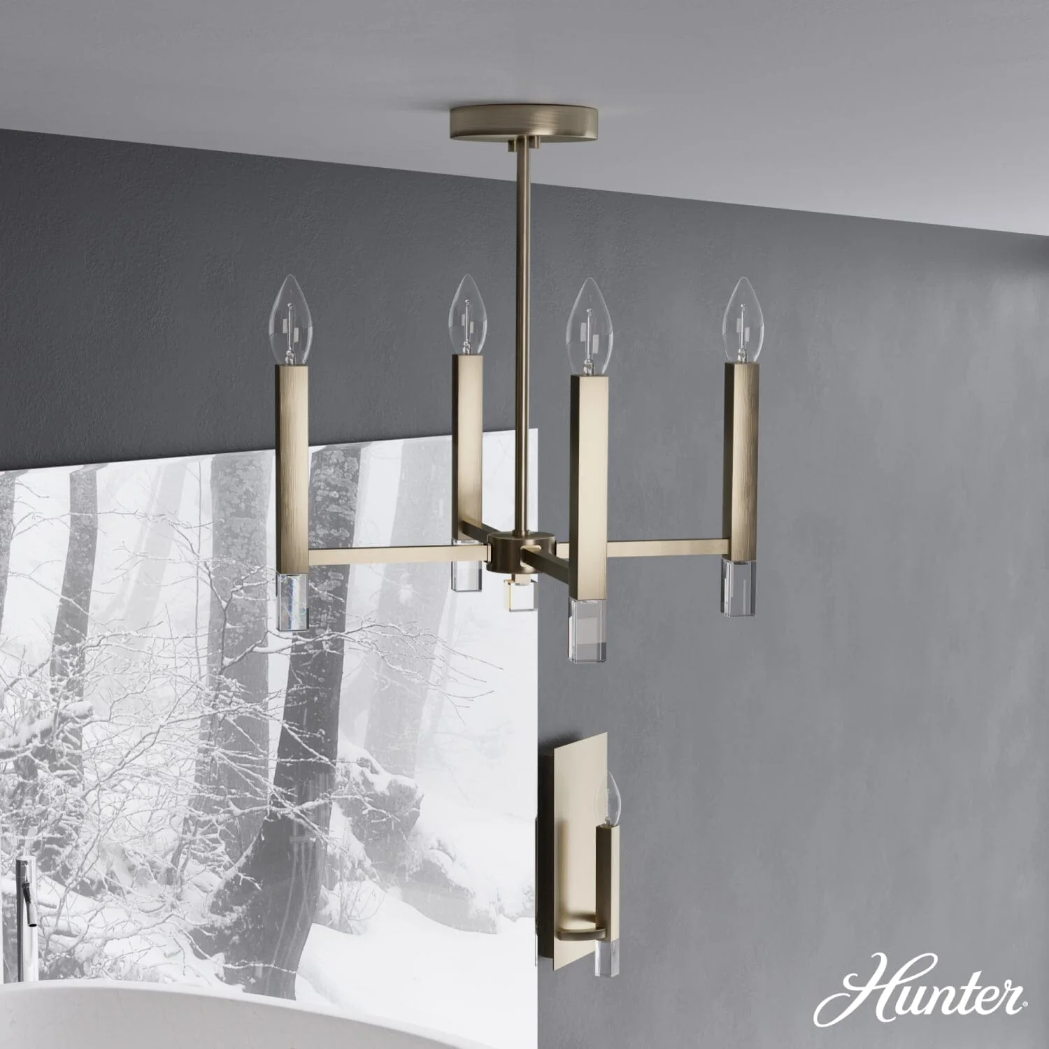 Sunjai 4 Light Pendant