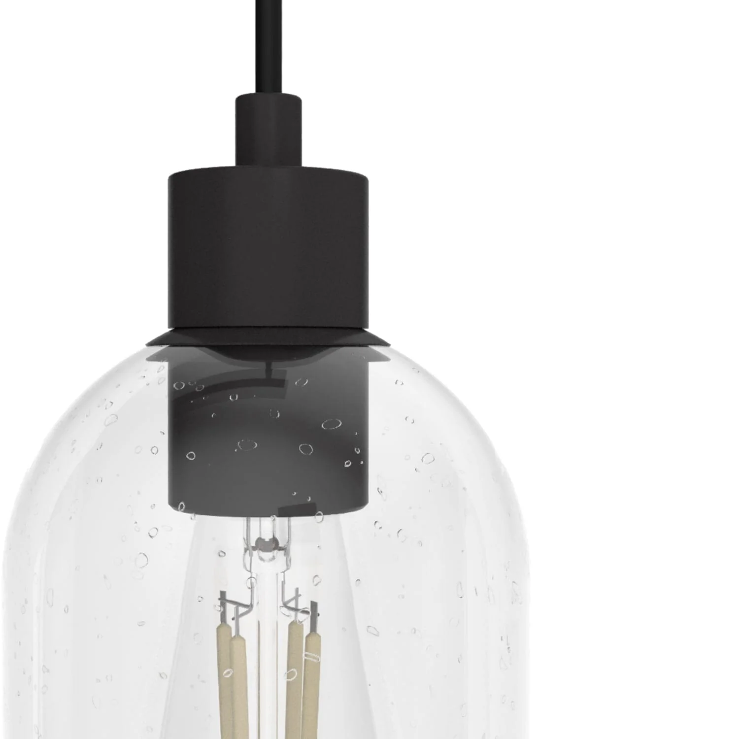 Lochemeade Clear Seeded Glass 3 Light Linear Pendant Cluster 17 Lochemeade Clear Seeded Glass 3 Light Linear Pendant Cluster