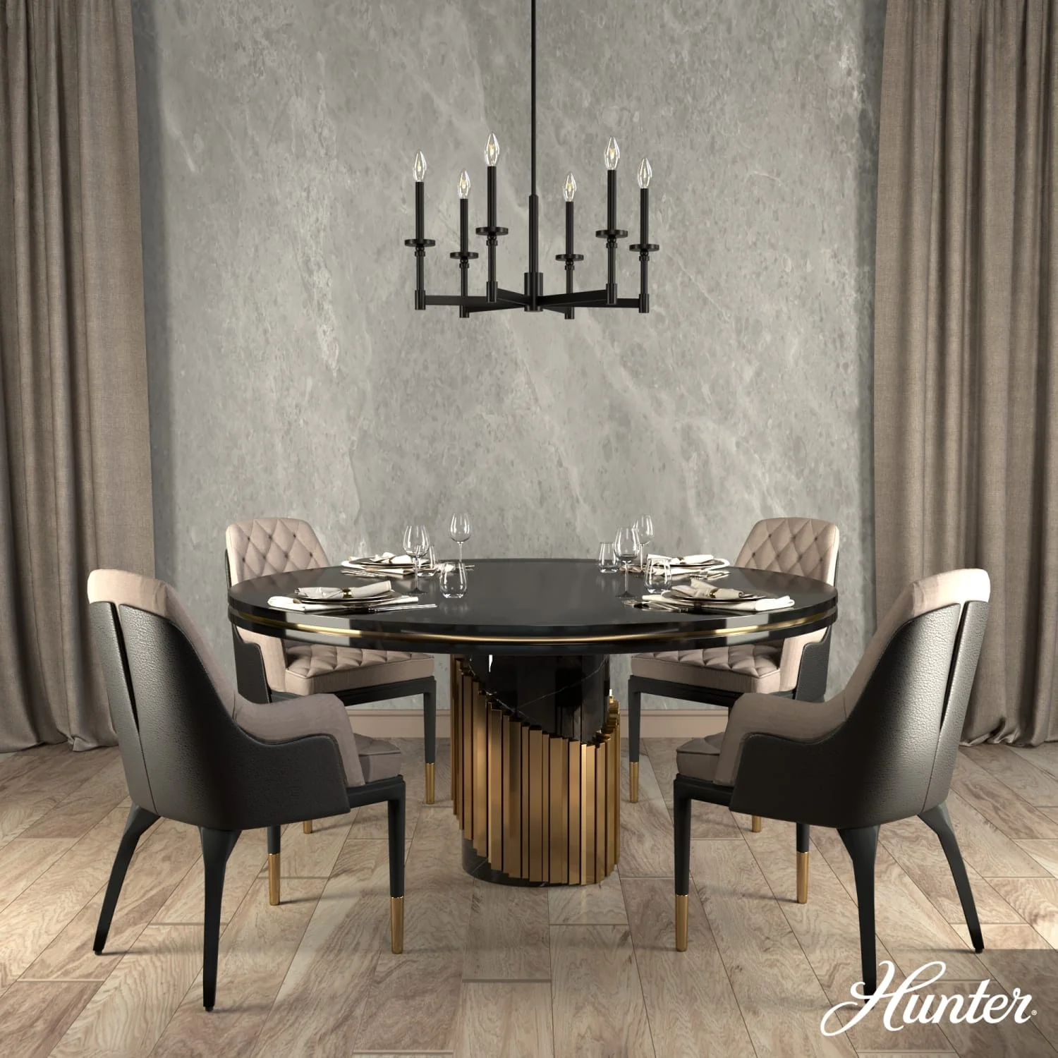 Briargrove Single Tier Chandelier 2 Briargrove Single Tier Chandelier