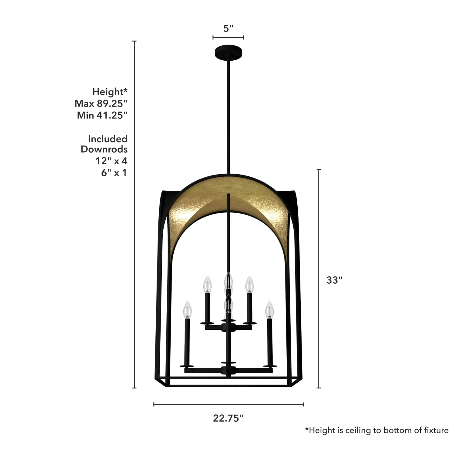 Dukestown 8 Light Pendant 22 inch 4 Dukestown 8 Light Pendant 22 inch