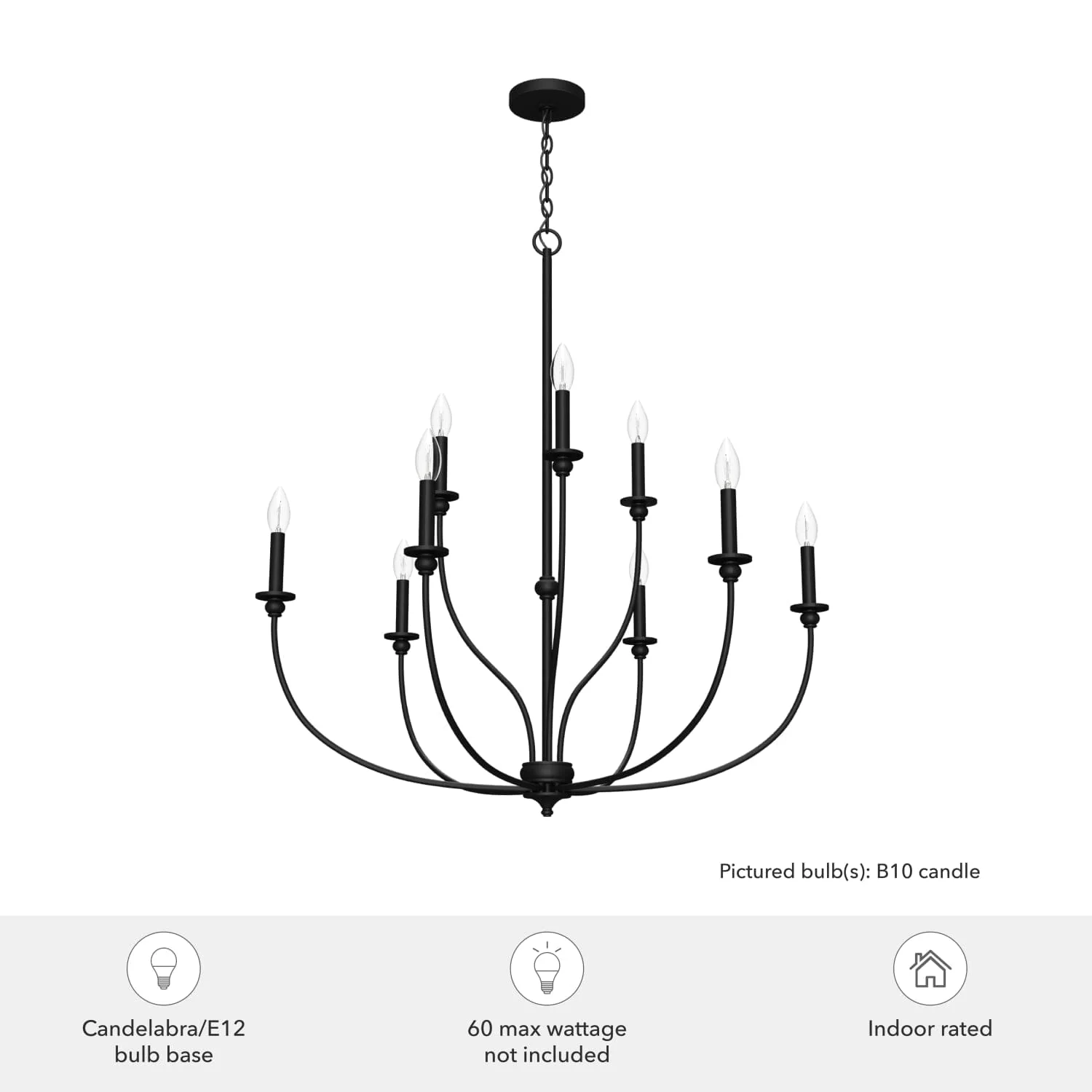 Southcrest 9 Light 2-Tier Chandelier 3 Southcrest 9 Light 2-Tier Chandelier