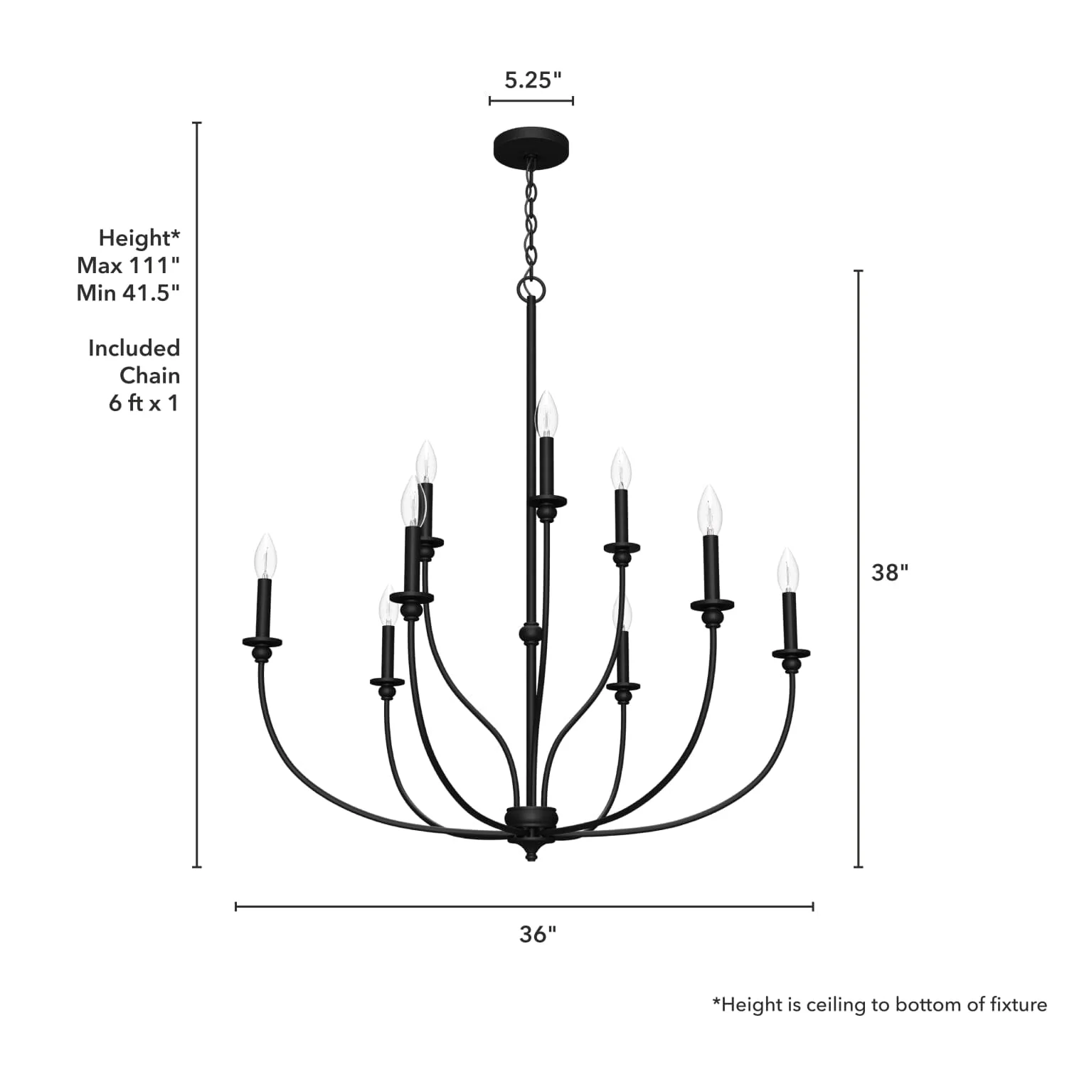Southcrest 9 Light 2-Tier Chandelier 4 Southcrest 9 Light 2-Tier Chandelier