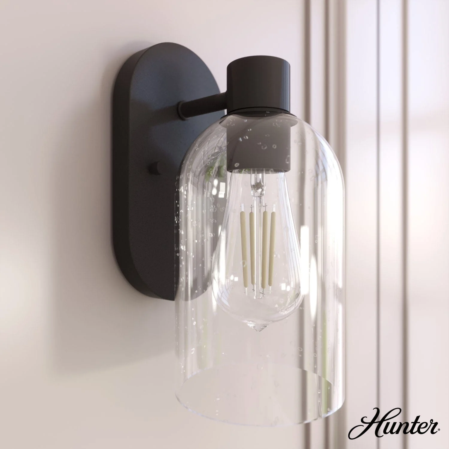 Lochemeade Clear Seeded Glass 1 Light Sconce 1 Lochemeade Clear Seeded Glass 1 Light Sconce