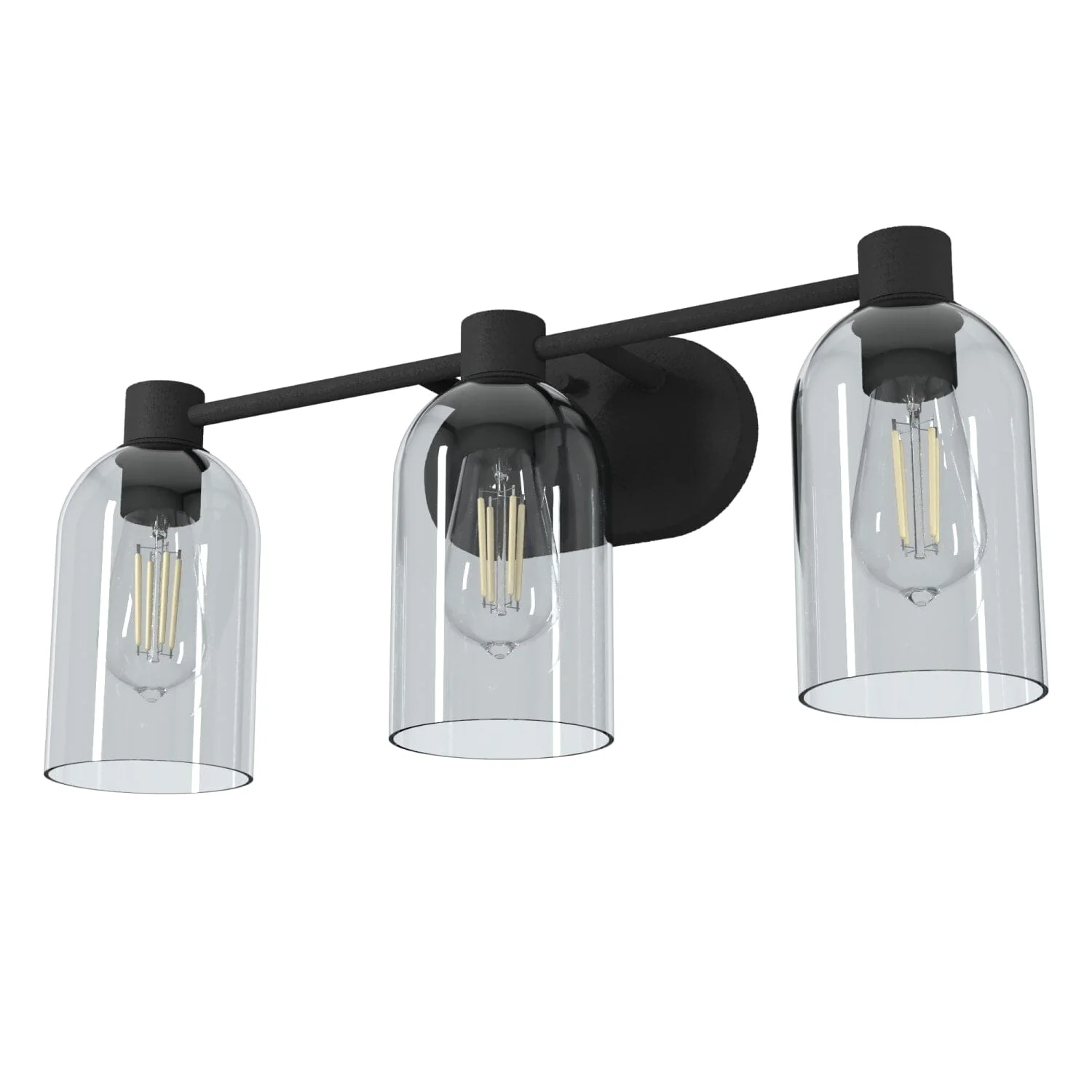 Lochemeade Smoked Glass 3 Light Vanity 6 Lochemeade Smoked Glass 3 Light Vanity