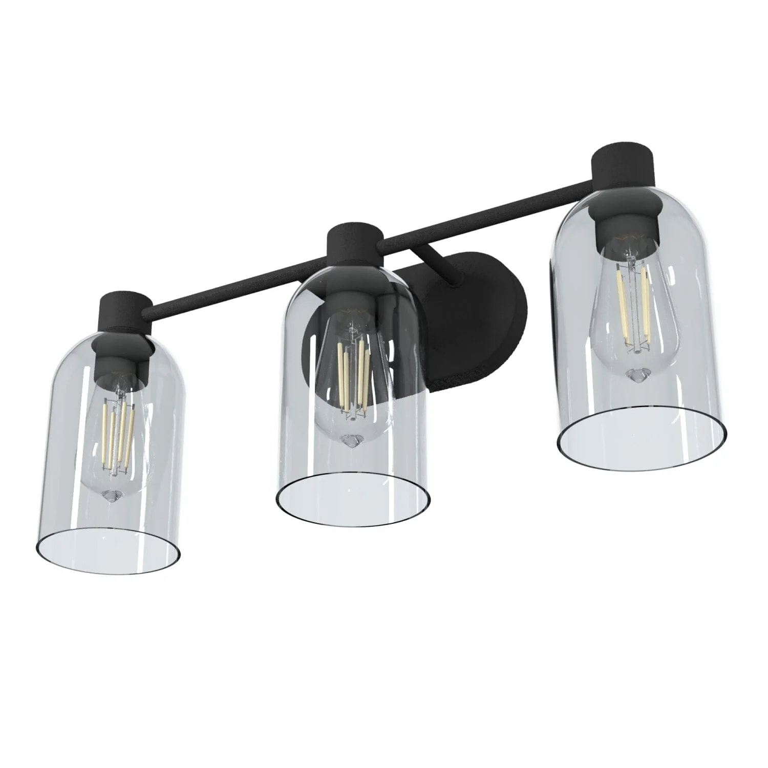 Lochemeade Smoked Glass 3 Light Vanity 7 Lochemeade Smoked Glass 3 Light Vanity