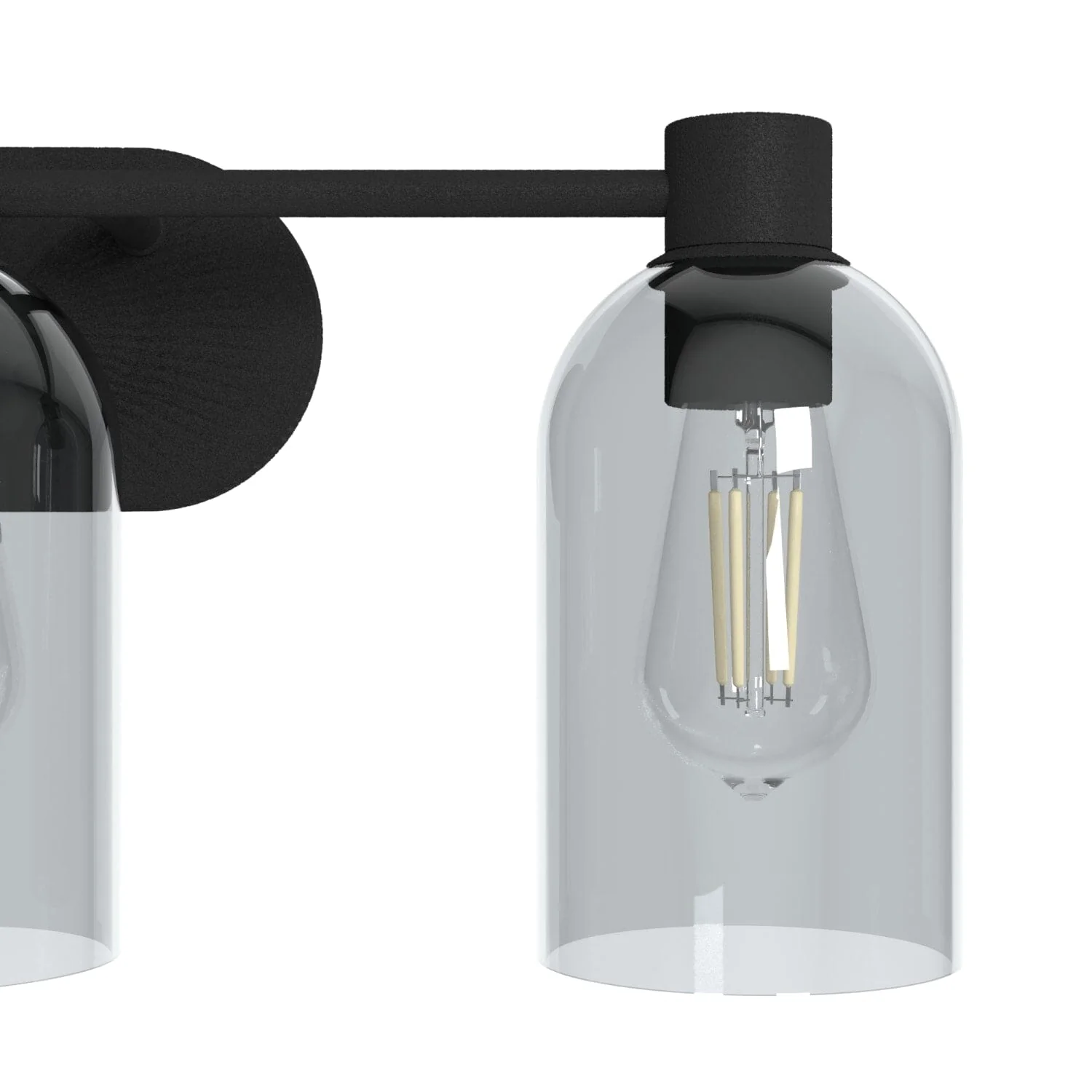 Lochemeade Smoked Glass 3 Light Vanity 9 Lochemeade Smoked Glass 3 Light Vanity