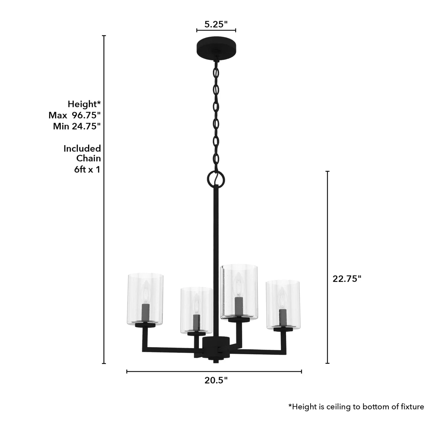Kerrison 4 Light Chandelier 4 Kerrison 4 Light Chandelier