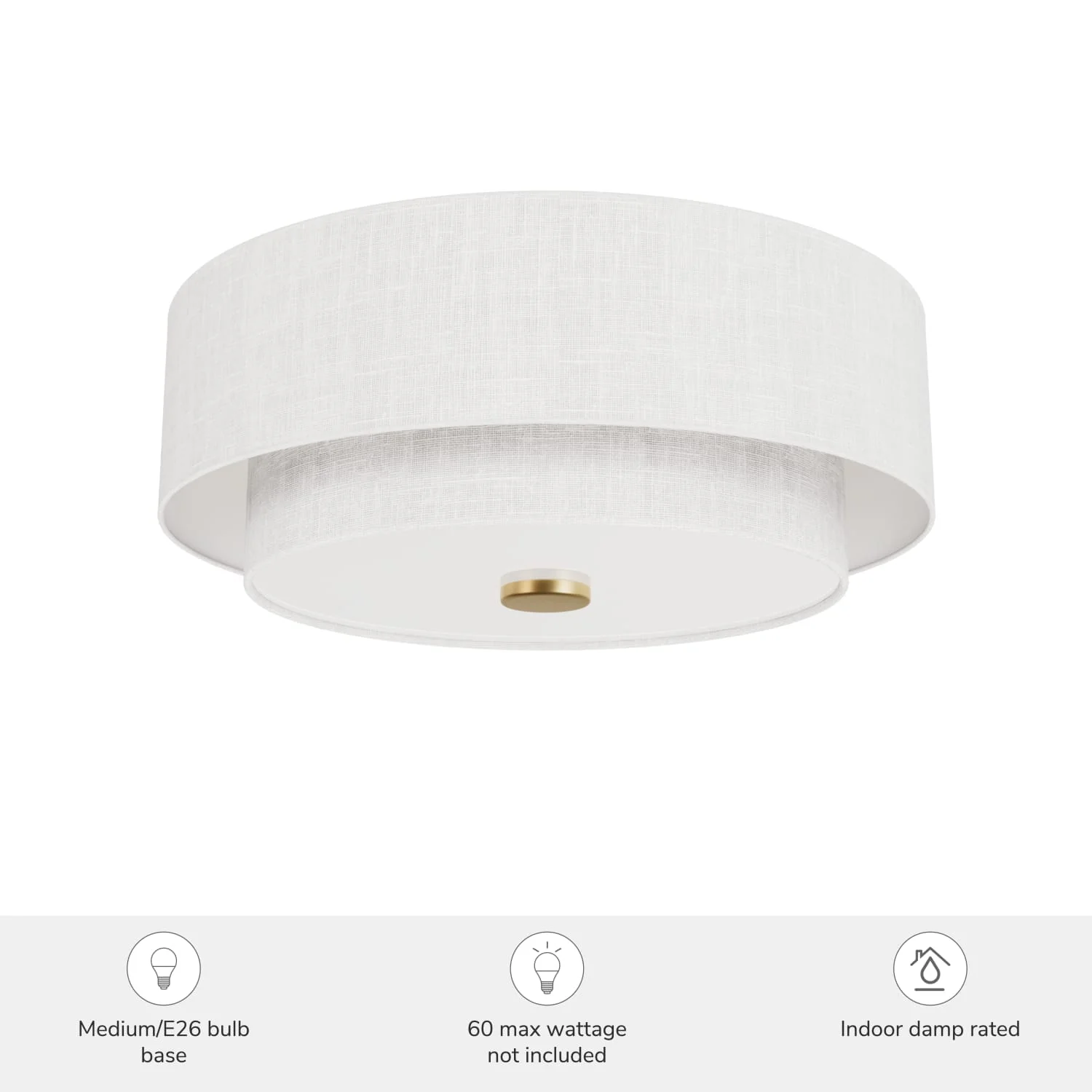 Brookside Jasmine Roth 2 Light Medium 13 Inch Flush 5 Brookside Jasmine Roth 2 Light Medium 13 Inch Flush