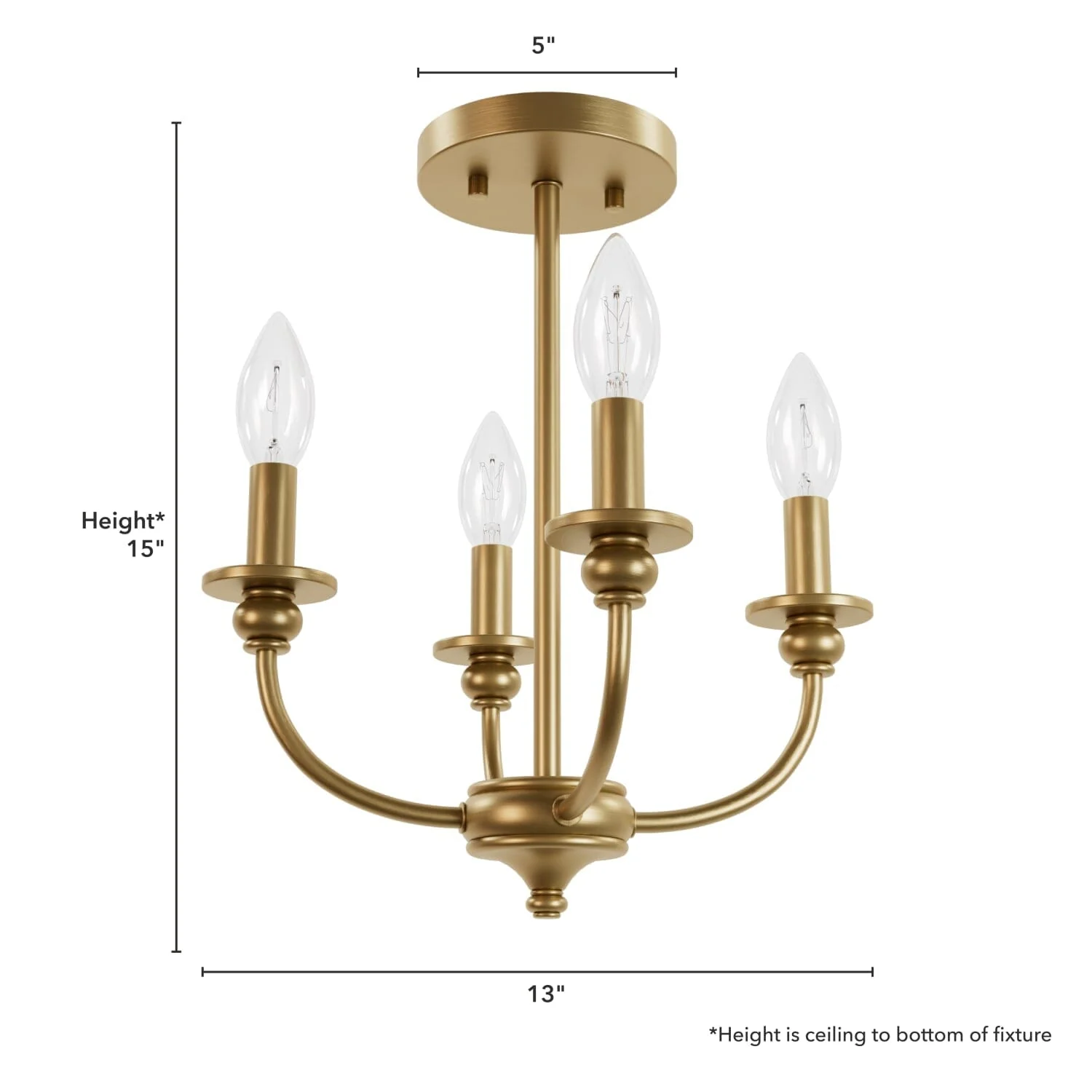 Southcrest 4 Light Semi-Flush Mount 11 Southcrest 4 Light Semi-Flush Mount