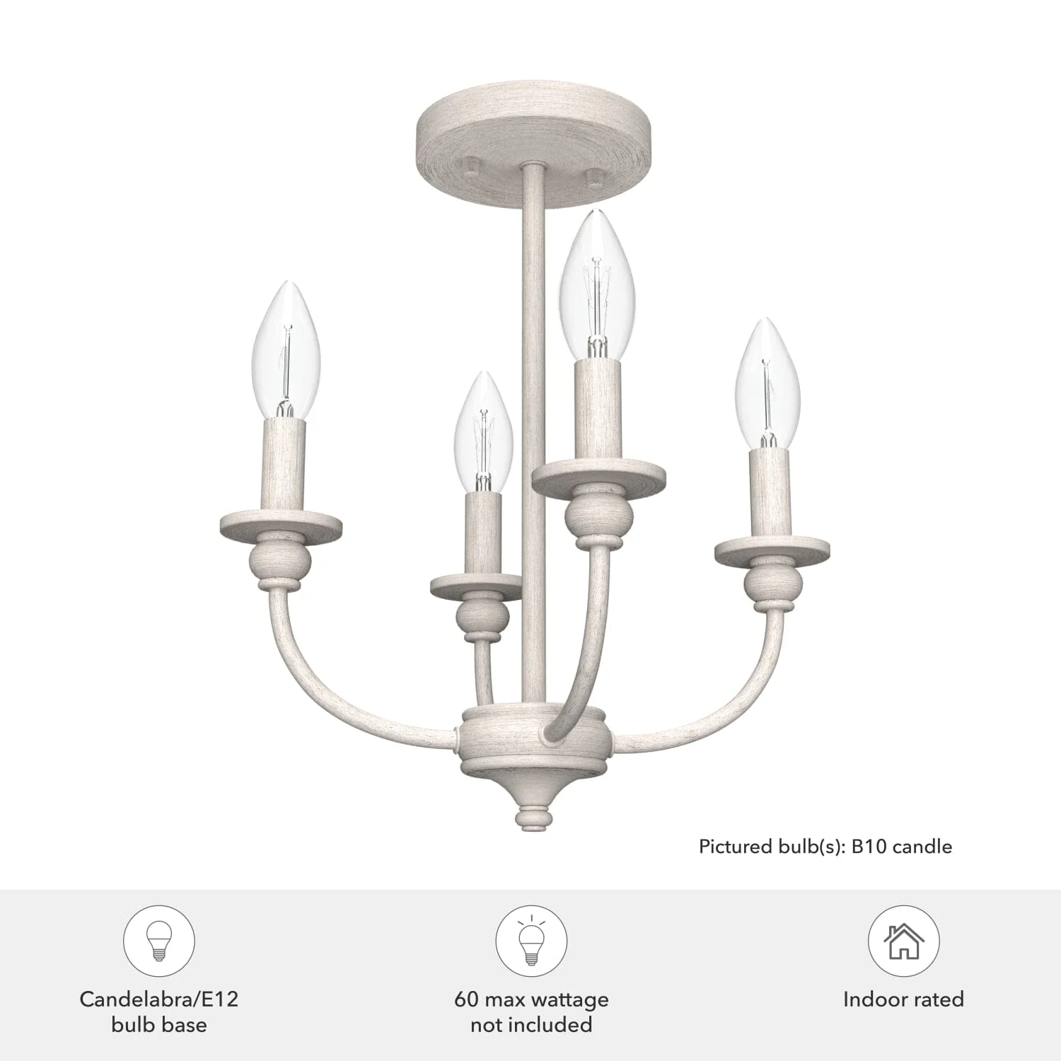 Southcrest 4 Light Semi-Flush Mount 6 Southcrest 4 Light Semi-Flush Mount