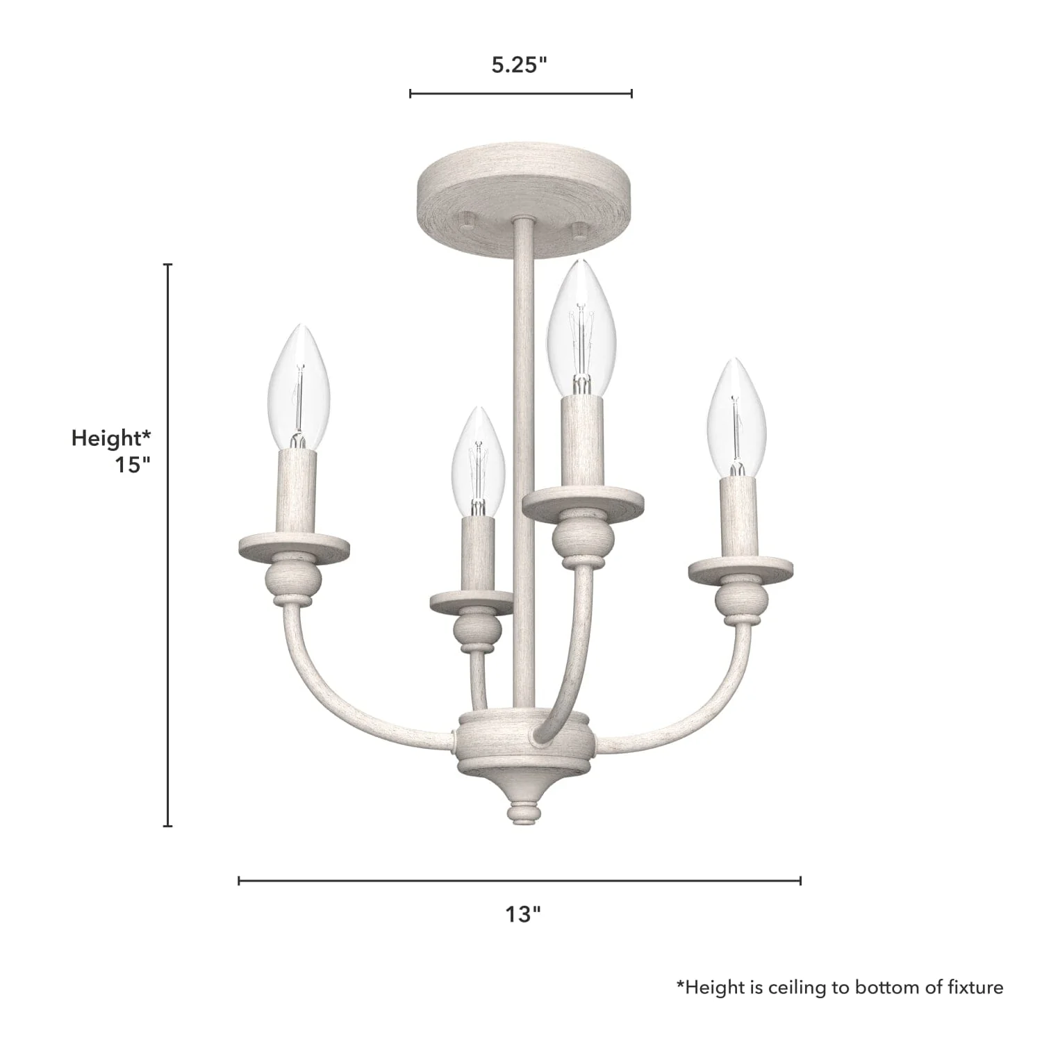 Southcrest 4 Light Semi-Flush Mount 9 Southcrest 4 Light Semi-Flush Mount
