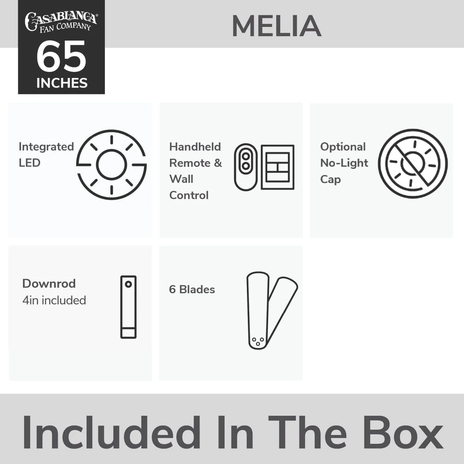 Melia Outdoor ENERGY STAR DC with LED Light 65 inch with remote and wall control 31 Melia Outdoor ENERGY STAR DC with LED Light 65 inch with remote and wall control