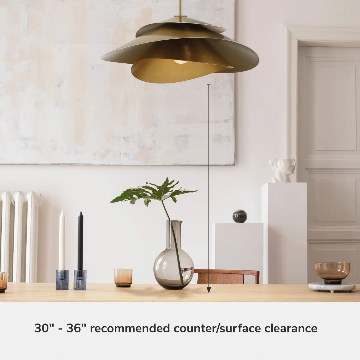Hiro 1 Light Extra Large 24 Inch Pendant 12 Hiro 1 Light Extra Large 24 Inch Pendant