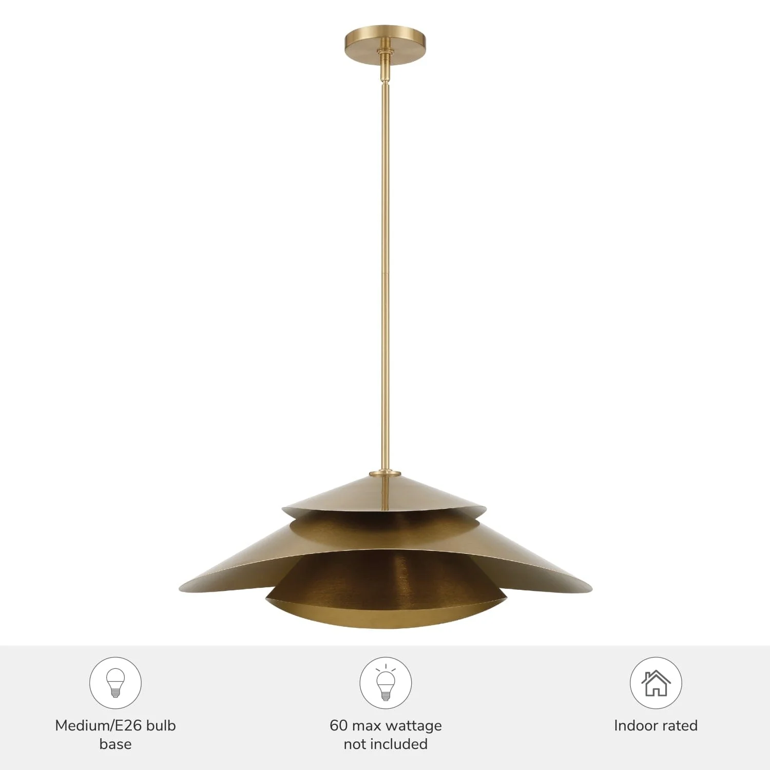 Hiro 1 Light Extra Large 24 Inch Pendant 6 Hiro 1 Light Extra Large 24 Inch Pendant