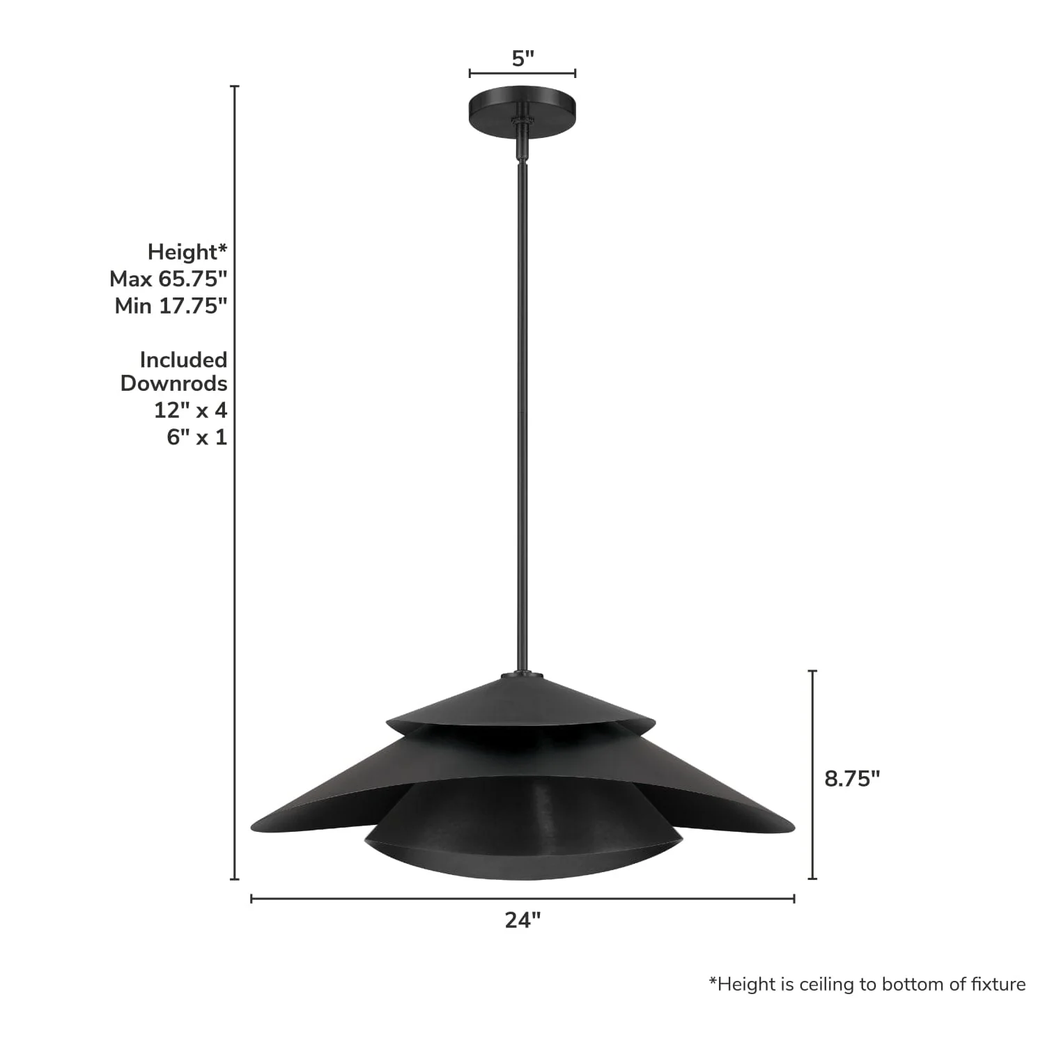 Hiro 1 Light Extra Large 24 Inch Pendant 7 Hiro 1 Light Extra Large 24 Inch Pendant