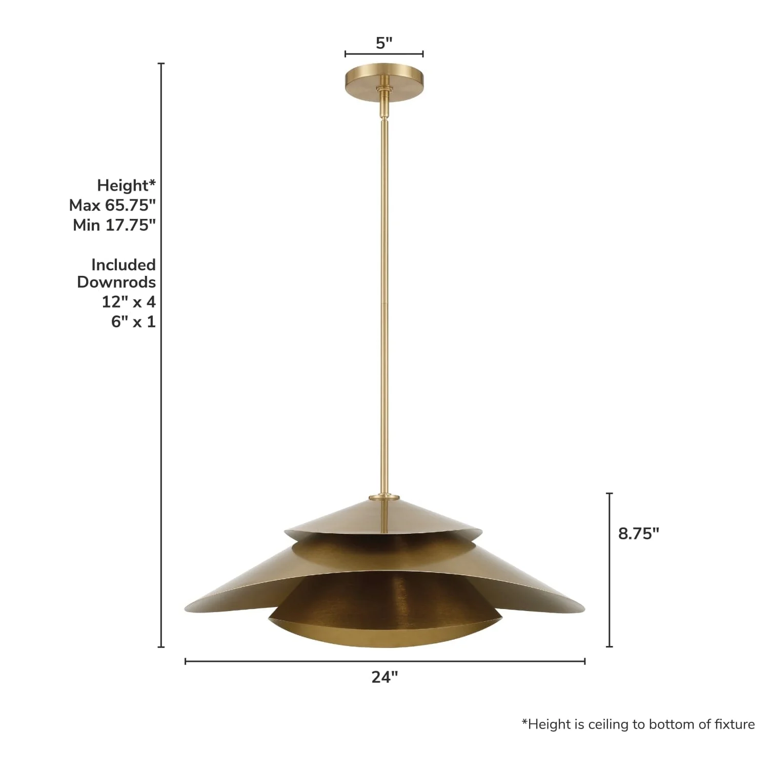 Hiro 1 Light Extra Large 24 Inch Pendant 8 Hiro 1 Light Extra Large 24 Inch Pendant