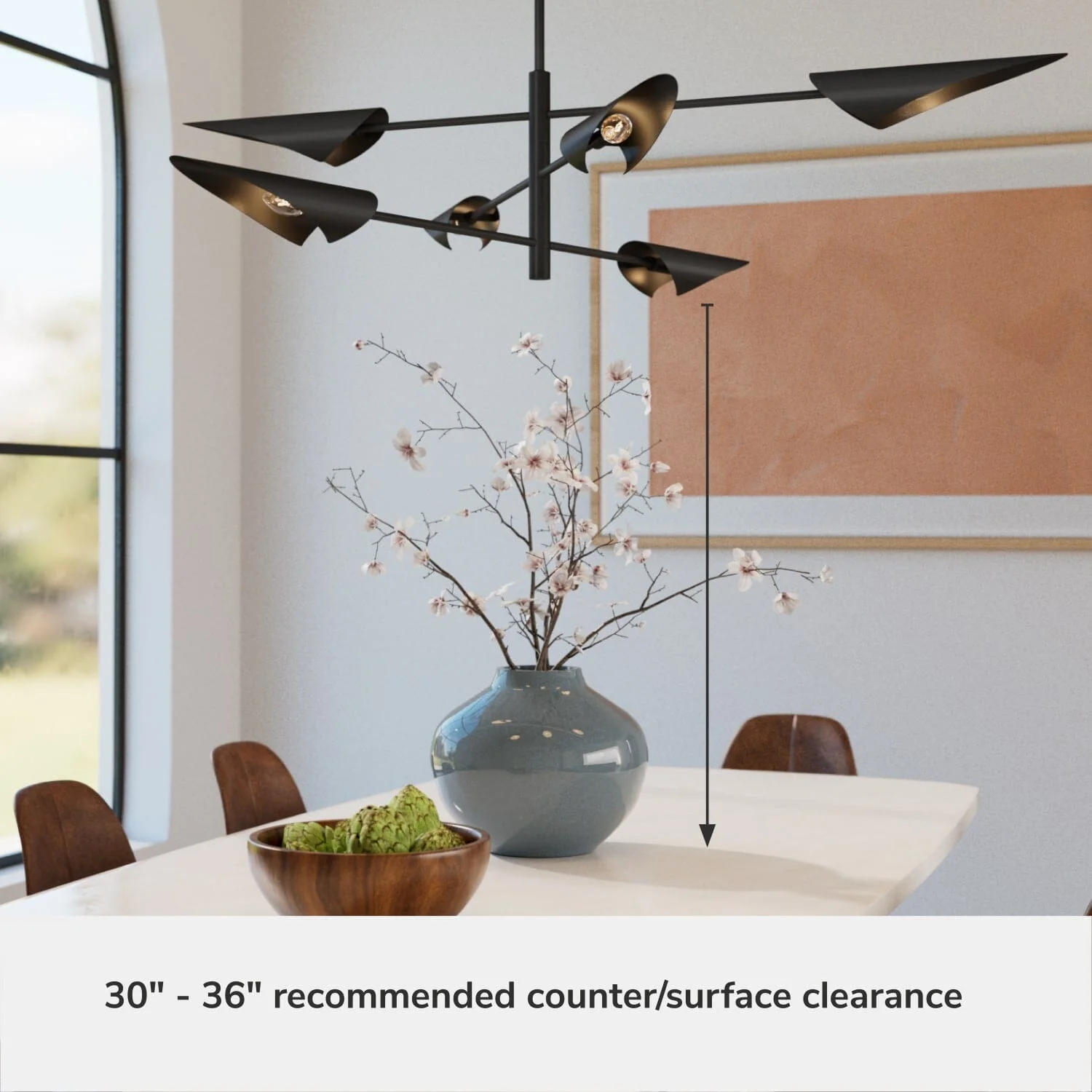 Merian 6 Light Large 60 Inch Chandelier 6 Merian 6 Light Large 60 Inch Chandelier
