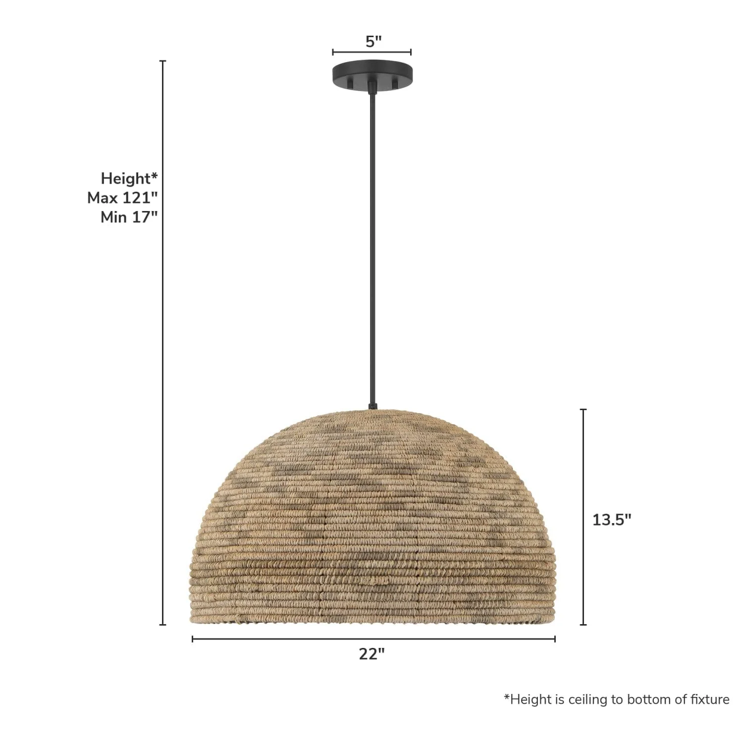Hillmount 1 Light Large 22 Inch Pendant 4 Hillmount 1 Light Large 22 Inch Pendant