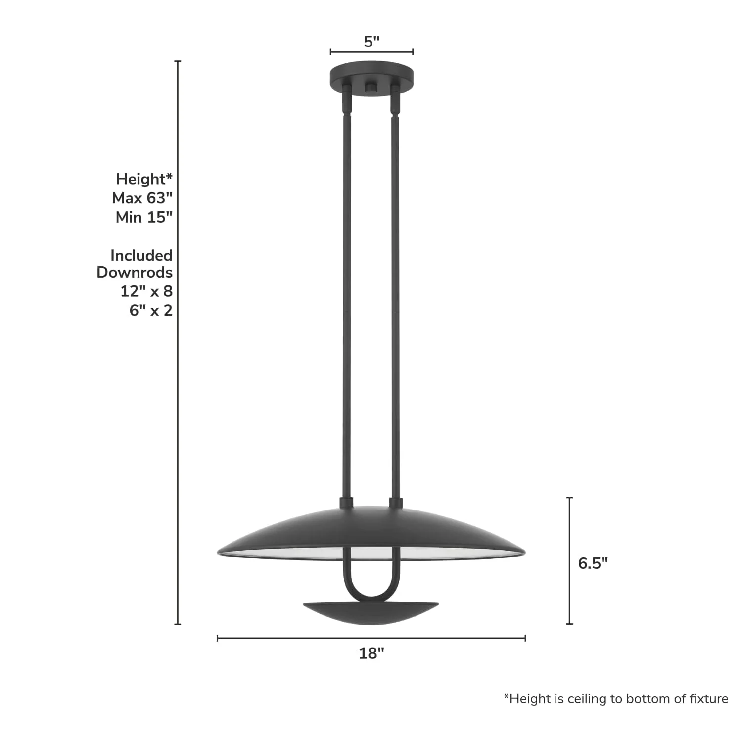 Sunset Ridge LED Large 18 Inch Pendant 6 Sunset Ridge LED Large 18 Inch Pendant