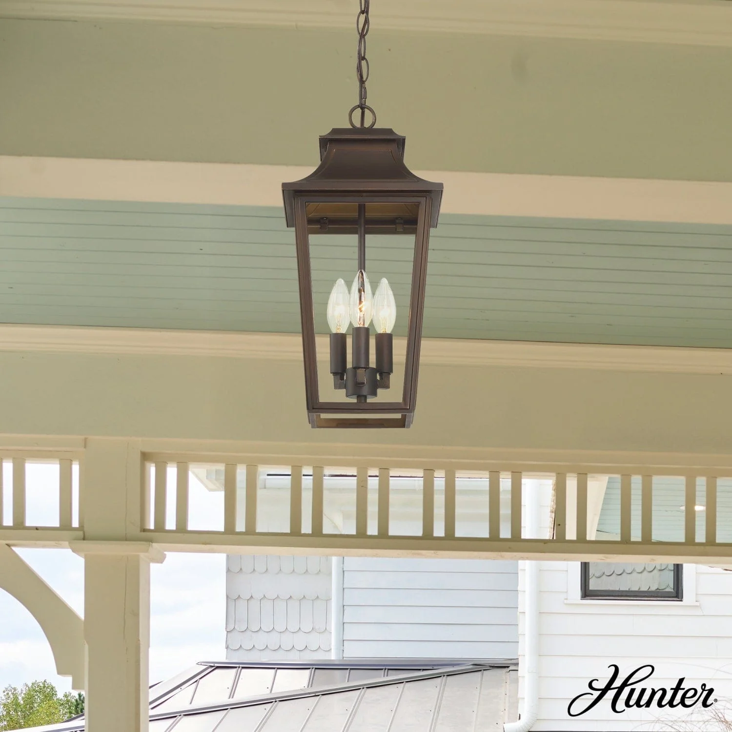 Spring Cove Outdoor 3 Light Large 17 Inch Pendant
