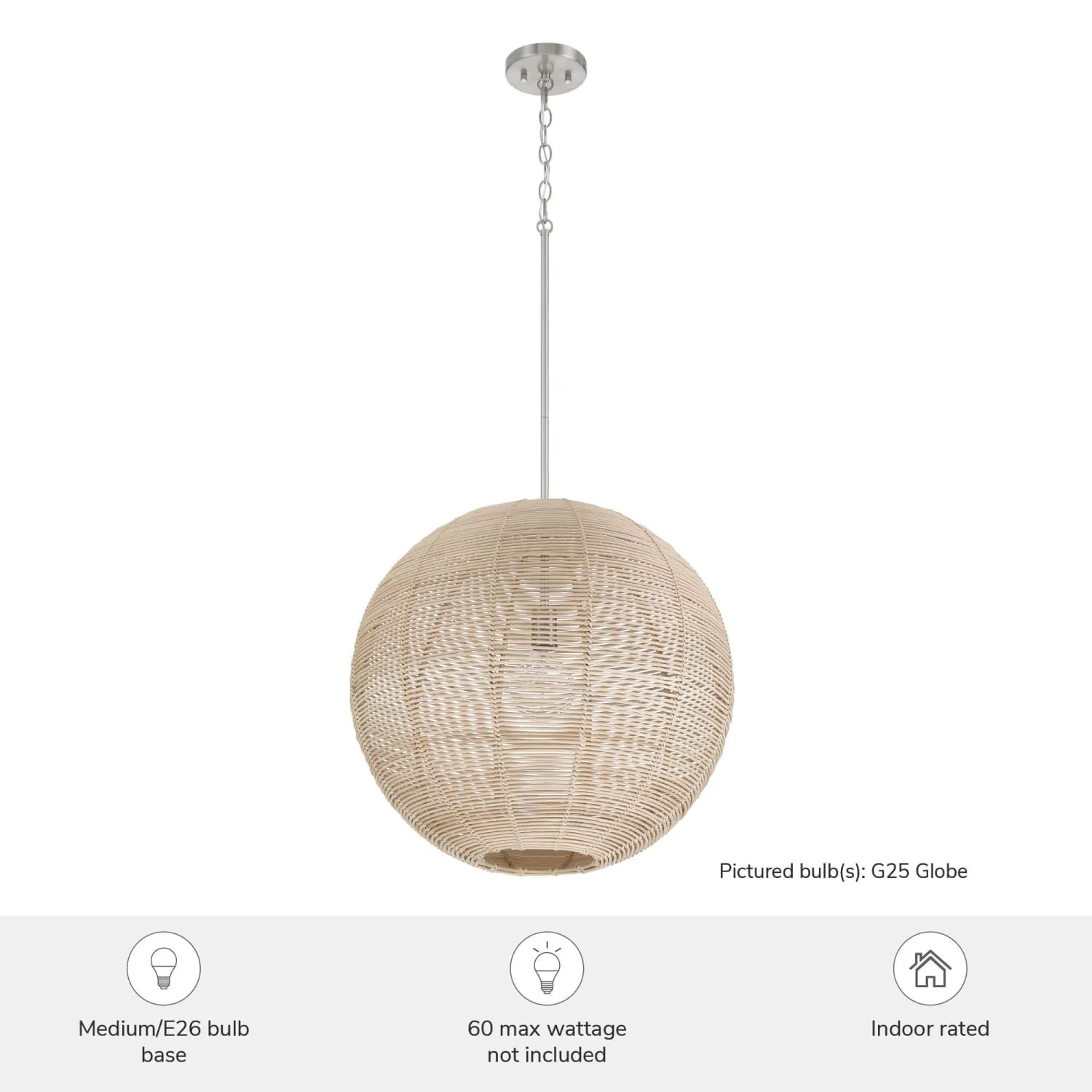 Berkeley 1 Light Large 22 Inch Pendant 3 Berkeley 1 Light Large 22 Inch Pendant