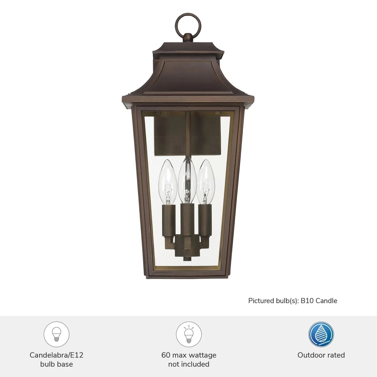 Spring Cove Outdoor 3 Light Large 17 Inch Wall Light 6 Spring Cove Outdoor 3 Light Large 17 Inch Wall Light