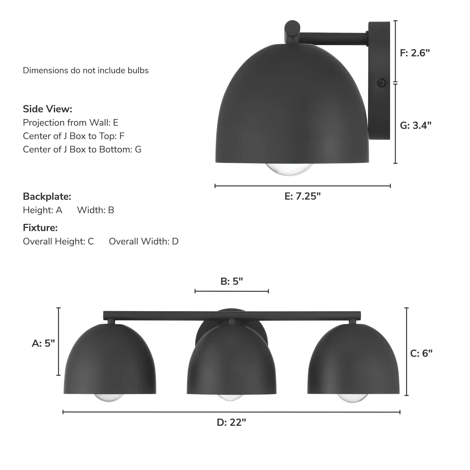 Erling 3 Light Medium 22 Inch Vanity 7 Erling 3 Light Medium 22 Inch Vanity