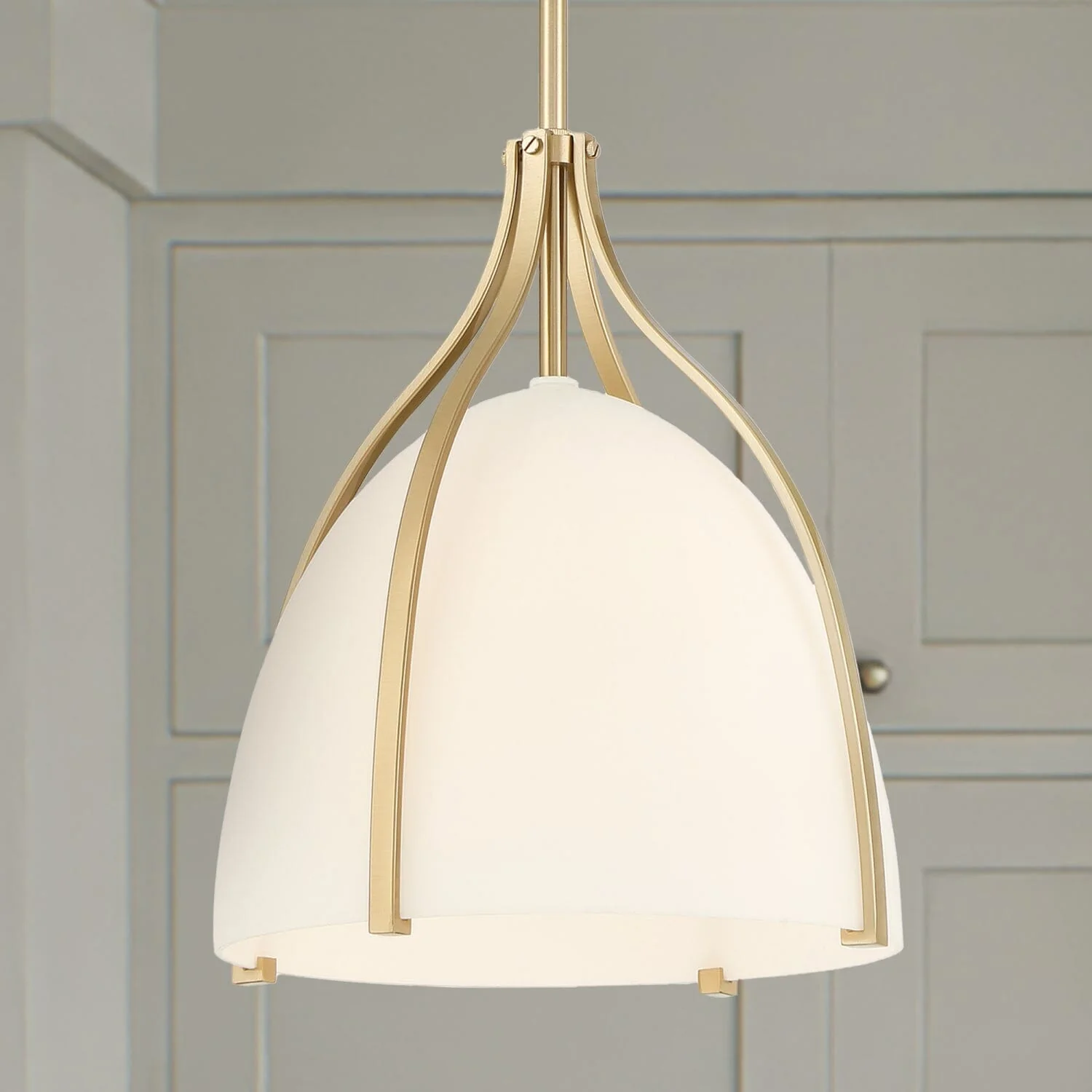 Arcelia White Glass 1 Light Medium 12 Inch Pendant 2 Arcelia White Glass 1 Light Medium 12 Inch Pendant