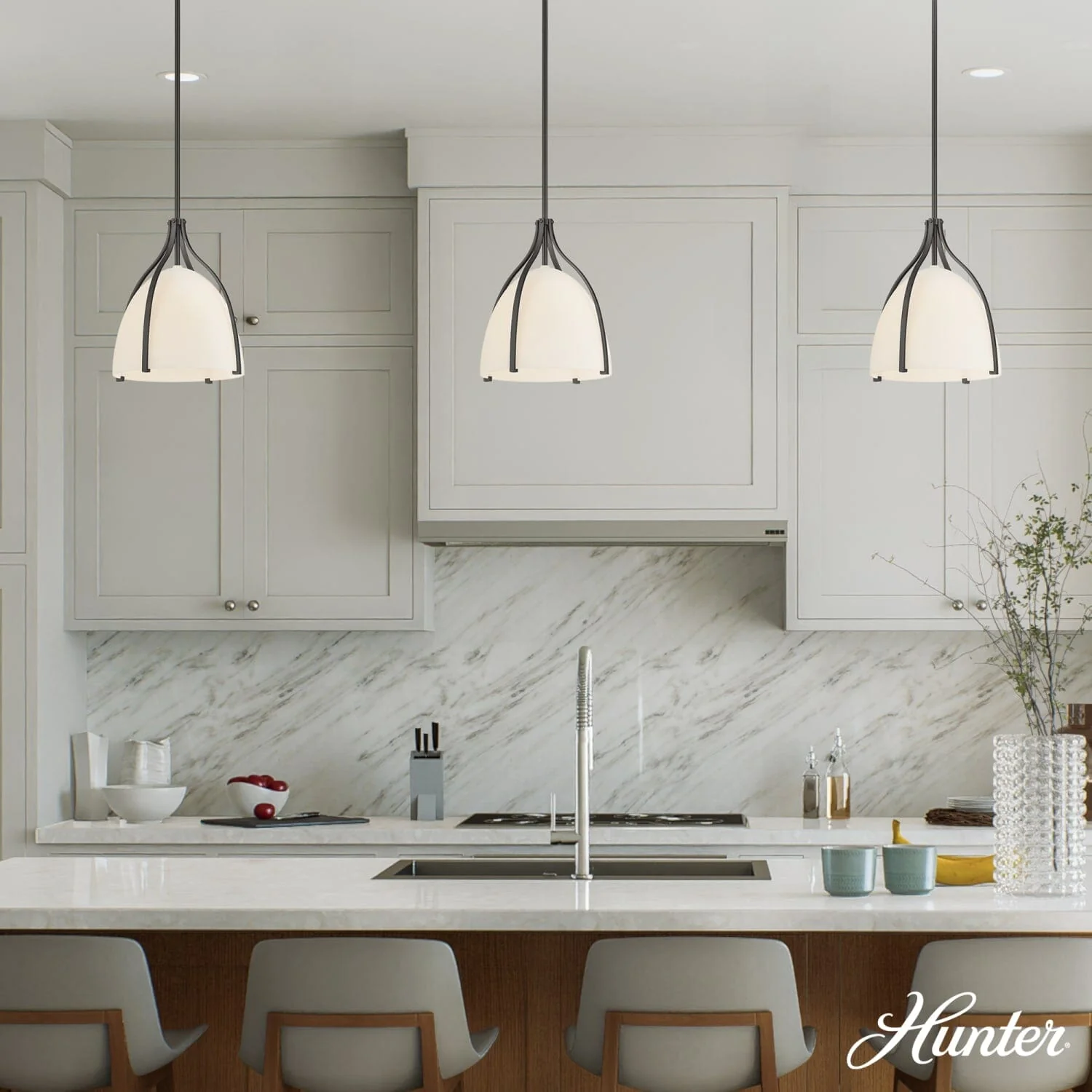 Arcelia White Glass 1 Light Medium 12 Inch Pendant 3 Arcelia White Glass 1 Light Medium 12 Inch Pendant