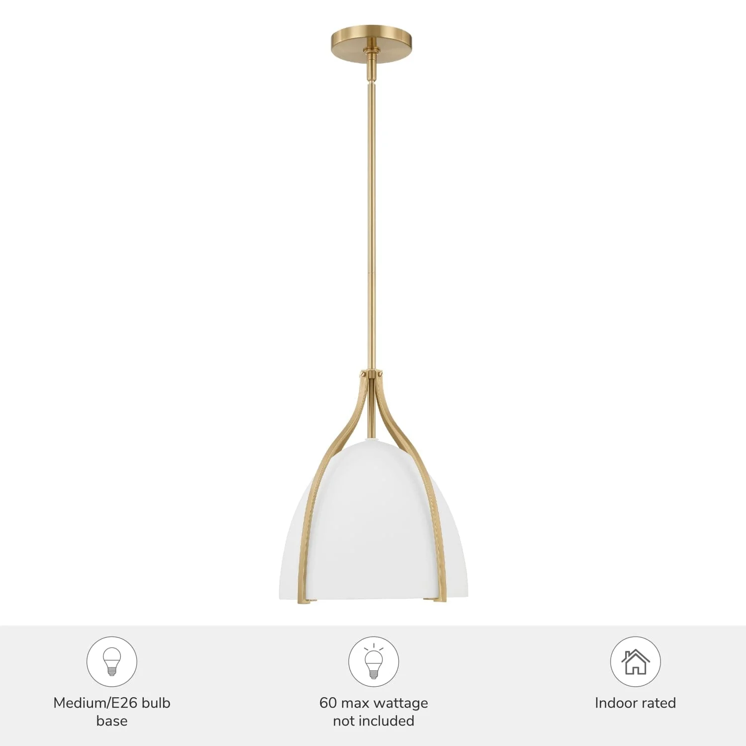 Arcelia White Glass 1 Light Medium 12 Inch Pendant 6 Arcelia White Glass 1 Light Medium 12 Inch Pendant