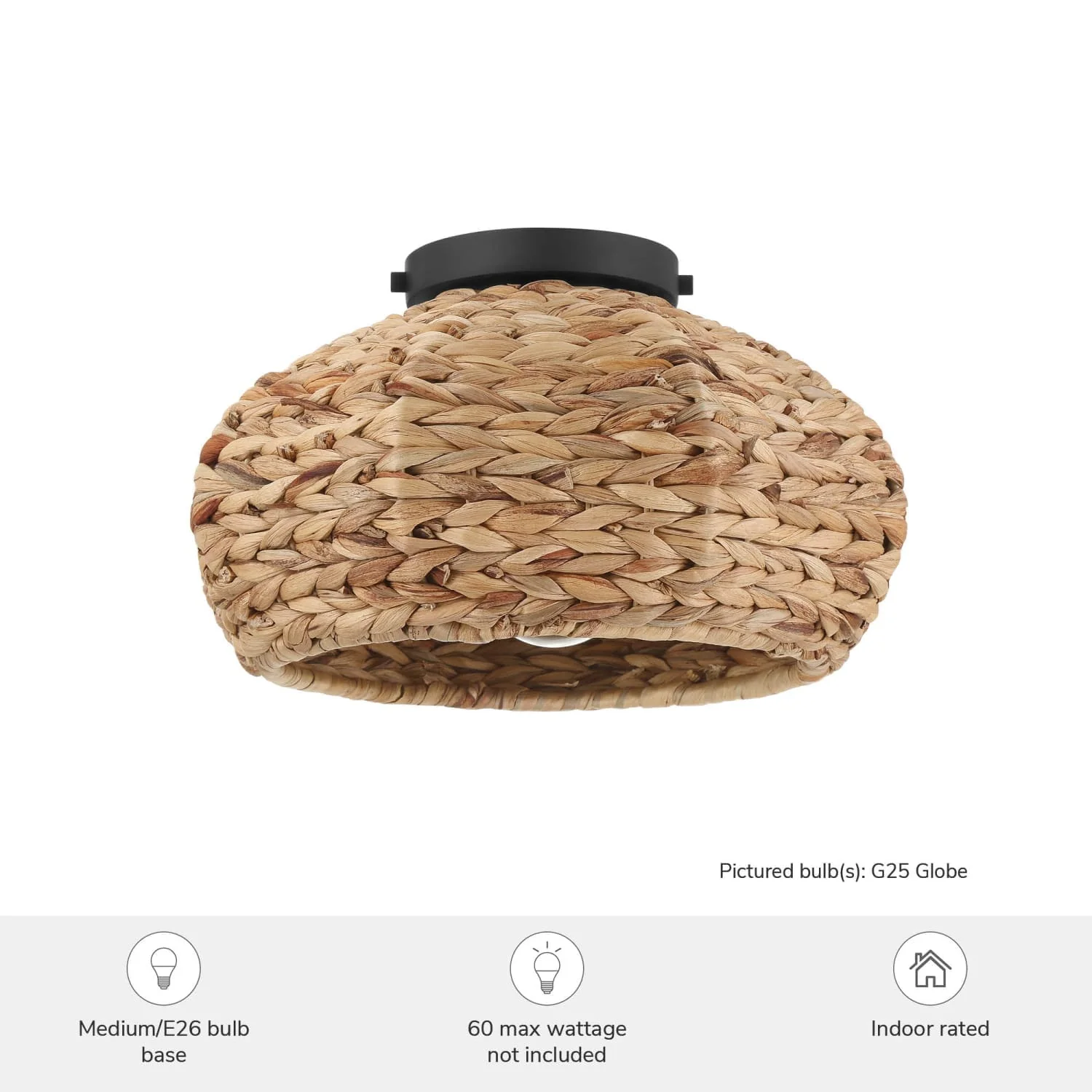 Cambria 1 Light Medium 14 Inch Flush Mount 3 Cambria 1 Light Medium 14 Inch Flush Mount