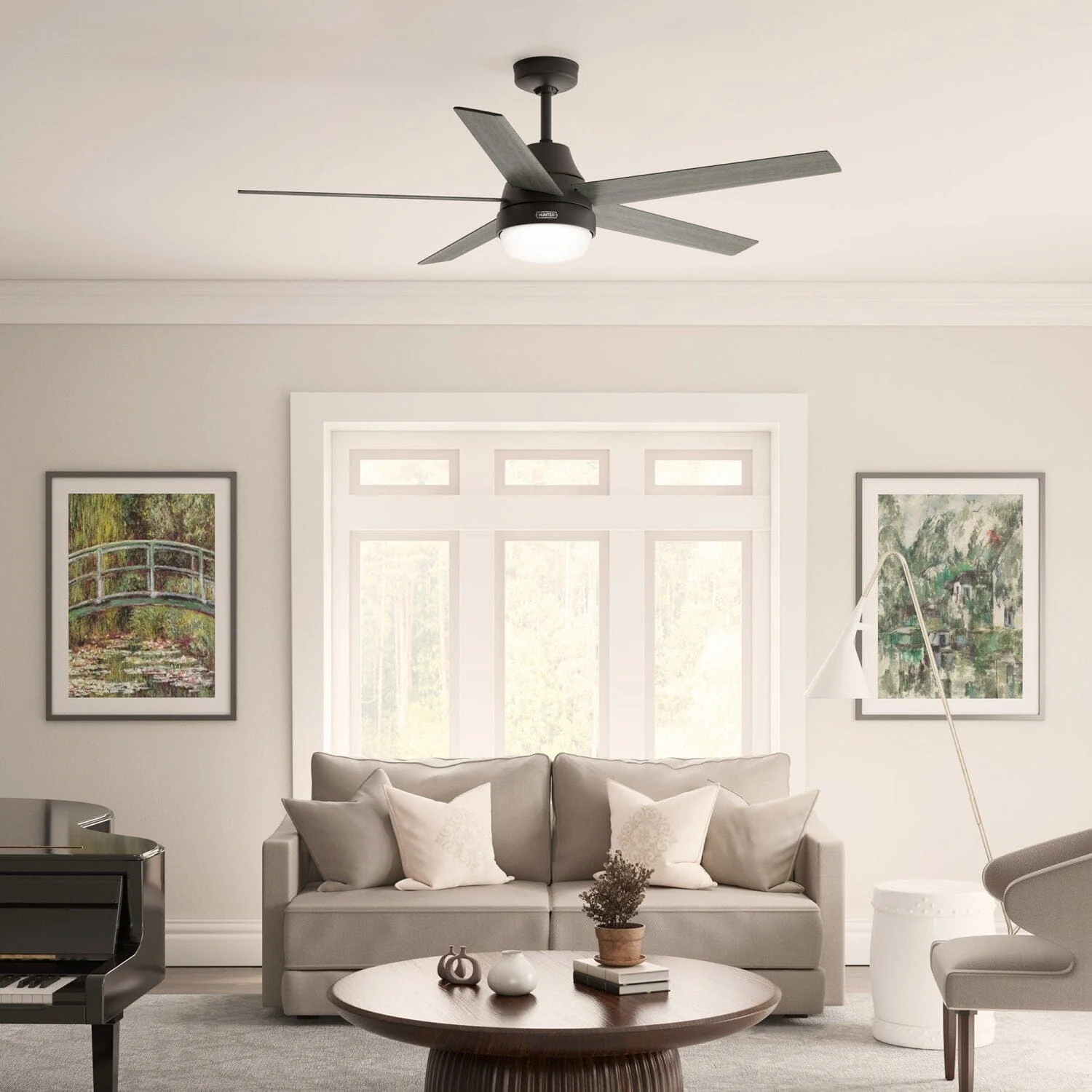 Aerodyne Indoor Smart Fan Energy Star with LED and Reversible Blades and Remote 60 inch 12 Aerodyne Indoor Smart Fan Energy Star with LED and Reversible Blades and Remote 60 inch