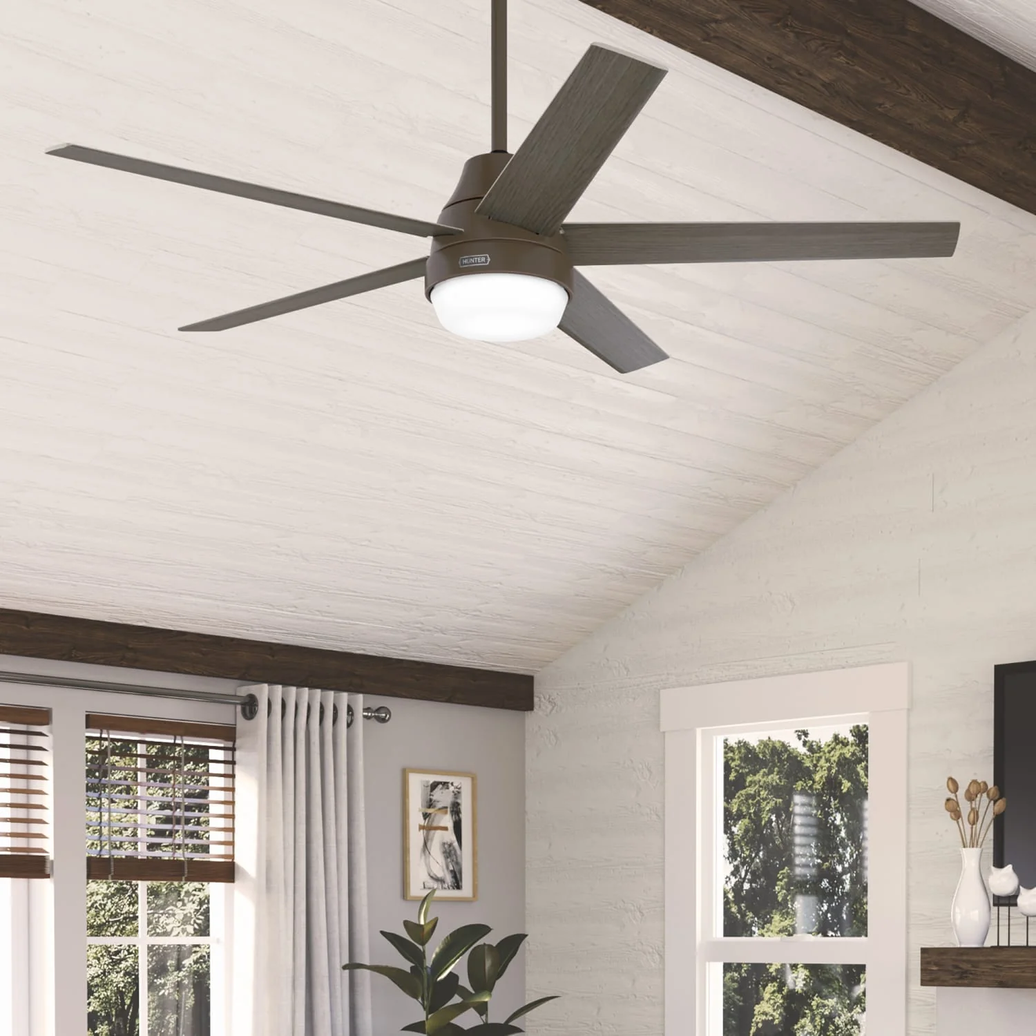 Aerodyne Indoor Smart Fan Energy Star with LED and Reversible Blades and Remote 60 inch 14 Aerodyne Indoor Smart Fan Energy Star with LED and Reversible Blades and Remote 60 inch