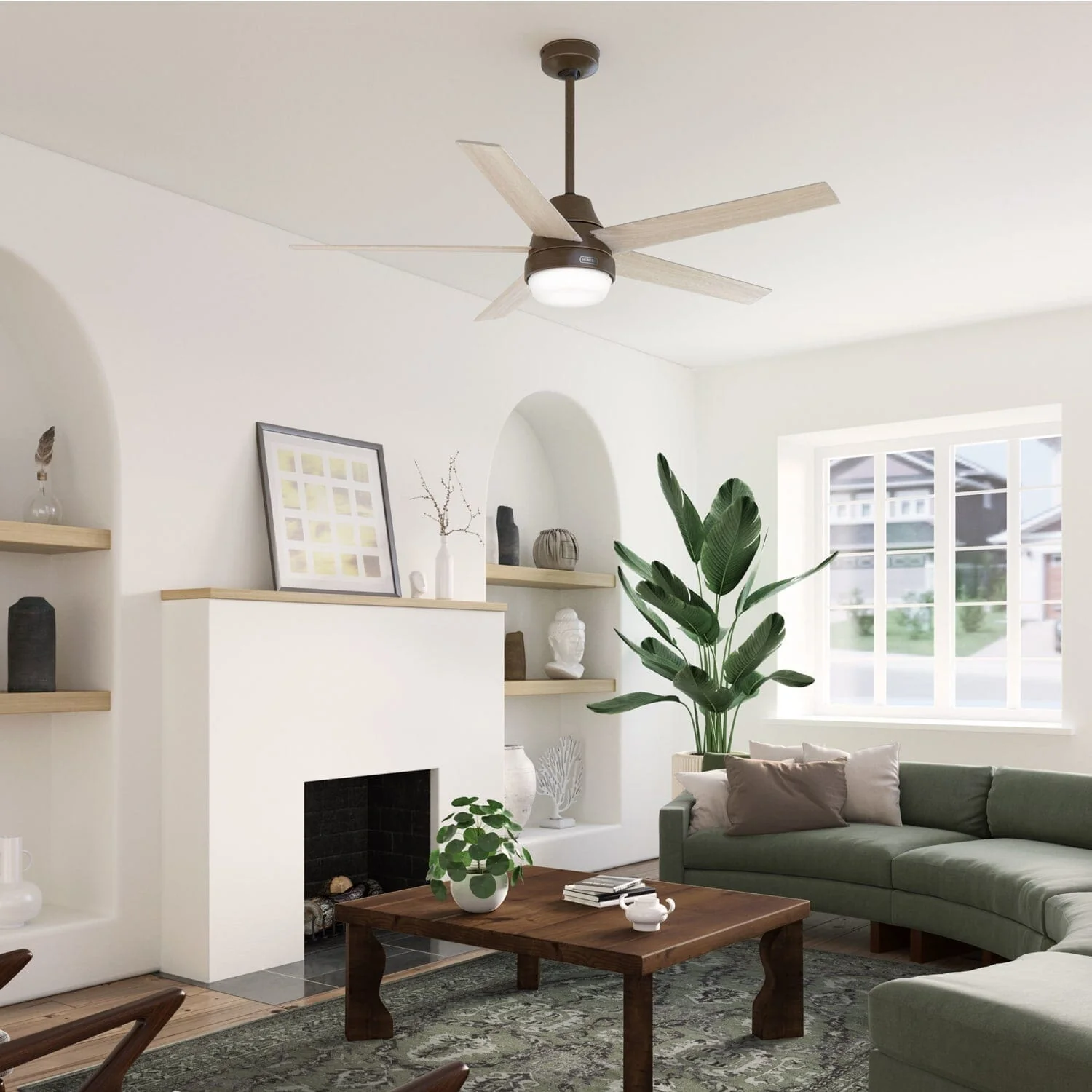 Aerodyne Indoor Smart Fan Energy Star with LED and Reversible Blades and Remote 60 inch 18 Aerodyne Indoor Smart Fan Energy Star with LED and Reversible Blades and Remote 60 inch