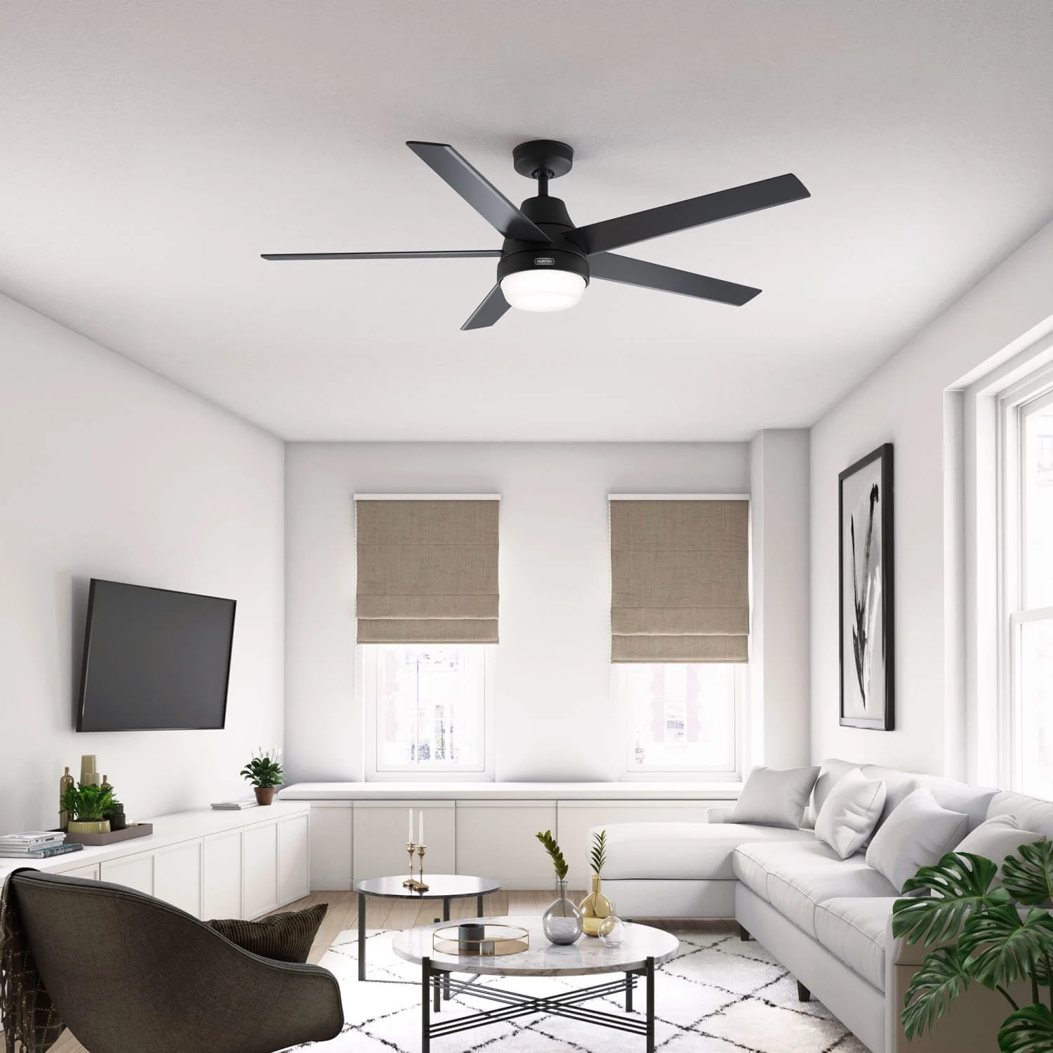 Aerodyne Indoor Smart Fan Energy Star with LED and Reversible Blades and Remote 60 inch 20 Aerodyne Indoor Smart Fan Energy Star with LED and Reversible Blades and Remote 60 inch