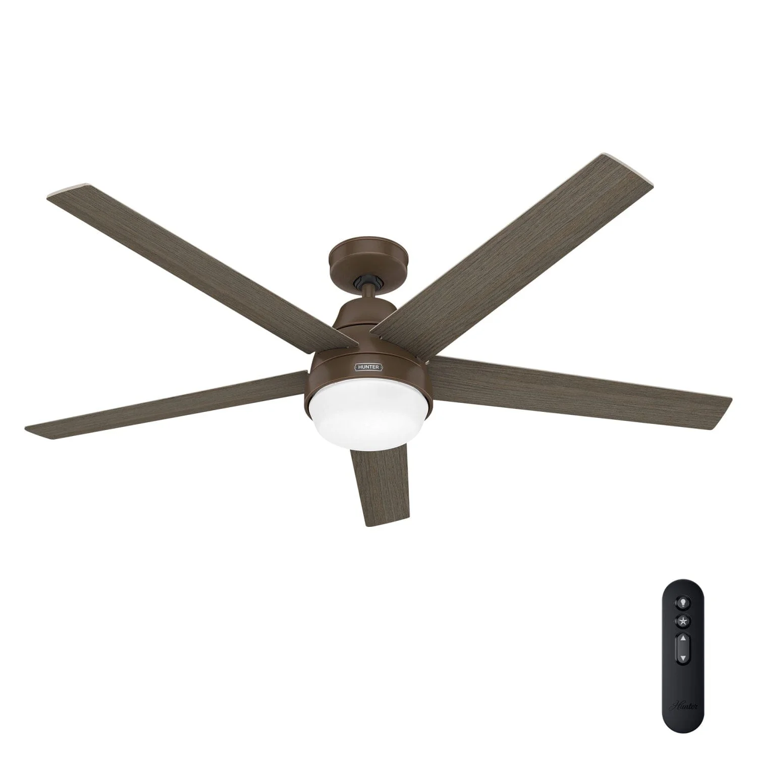 Aerodyne Indoor Smart Fan Energy Star with LED and Reversible Blades and Remote 60 inch 2 Matte Bronze - Greyed Walnut