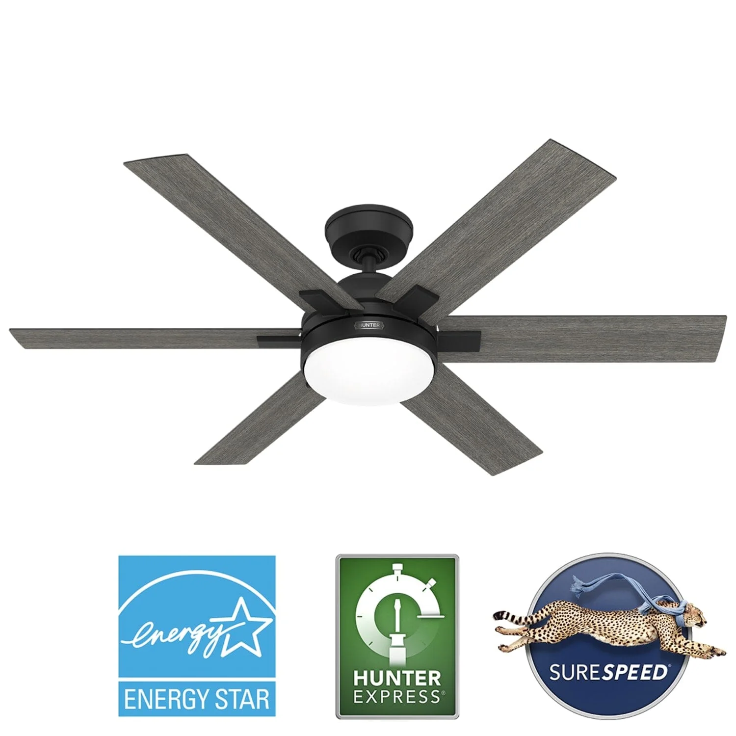 Georgetown Indoor HunterExpress with LED Light 52 inch with remote 47 Georgetown Indoor HunterExpress with LED Light 52 inch with remote
