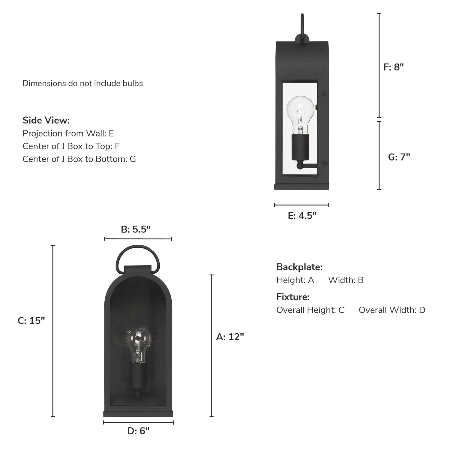 Kendra Bell Outdoor WeatherMax 1 Light Medium 15 Inch Wall Light 4 Kendra Bell Outdoor WeatherMax 1 Light Medium 15 Inch Wall Light