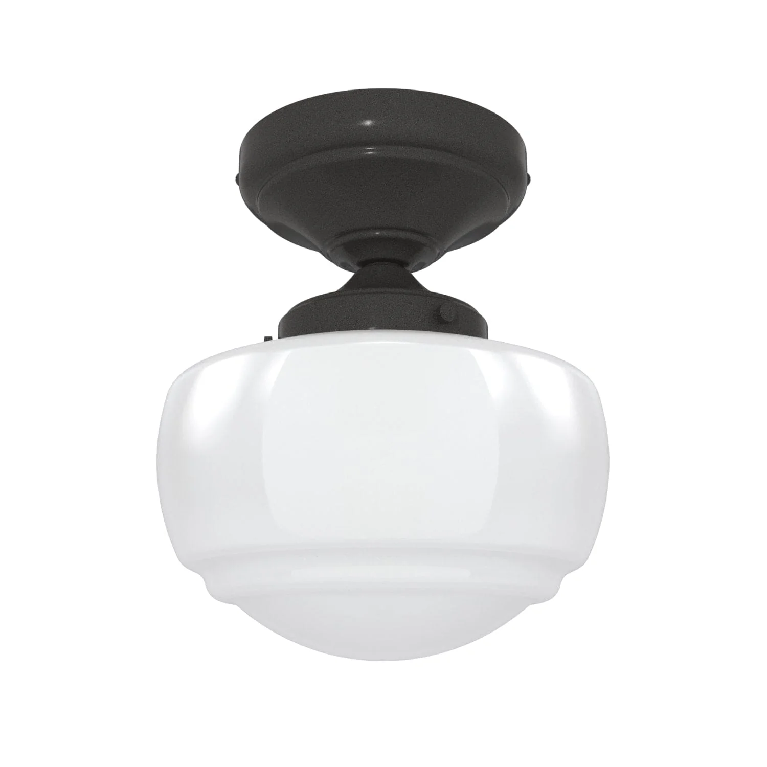 Saddle Creek Shiny Cased White Glass 1 Light Mini Semi Flush 13 Saddle Creek Shiny Cased White Glass 1 Light Mini Semi Flush