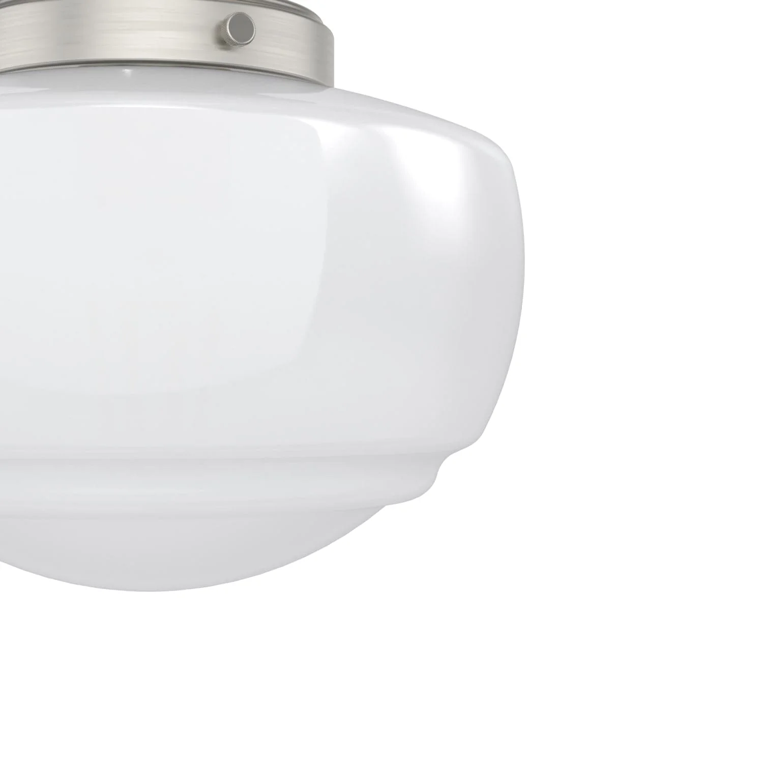 Saddle Creek Shiny Cased White Glass 1 Light Mini Semi Flush 15 Saddle Creek Shiny Cased White Glass 1 Light Mini Semi Flush