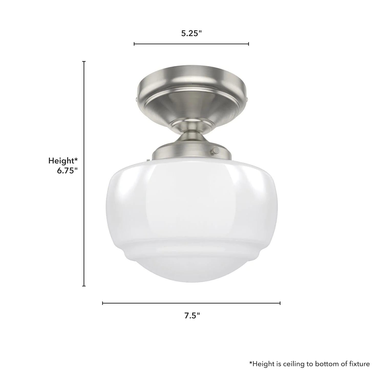 Saddle Creek Shiny Cased White Glass 1 Light Mini Semi Flush 8 Saddle Creek Shiny Cased White Glass 1 Light Mini Semi Flush