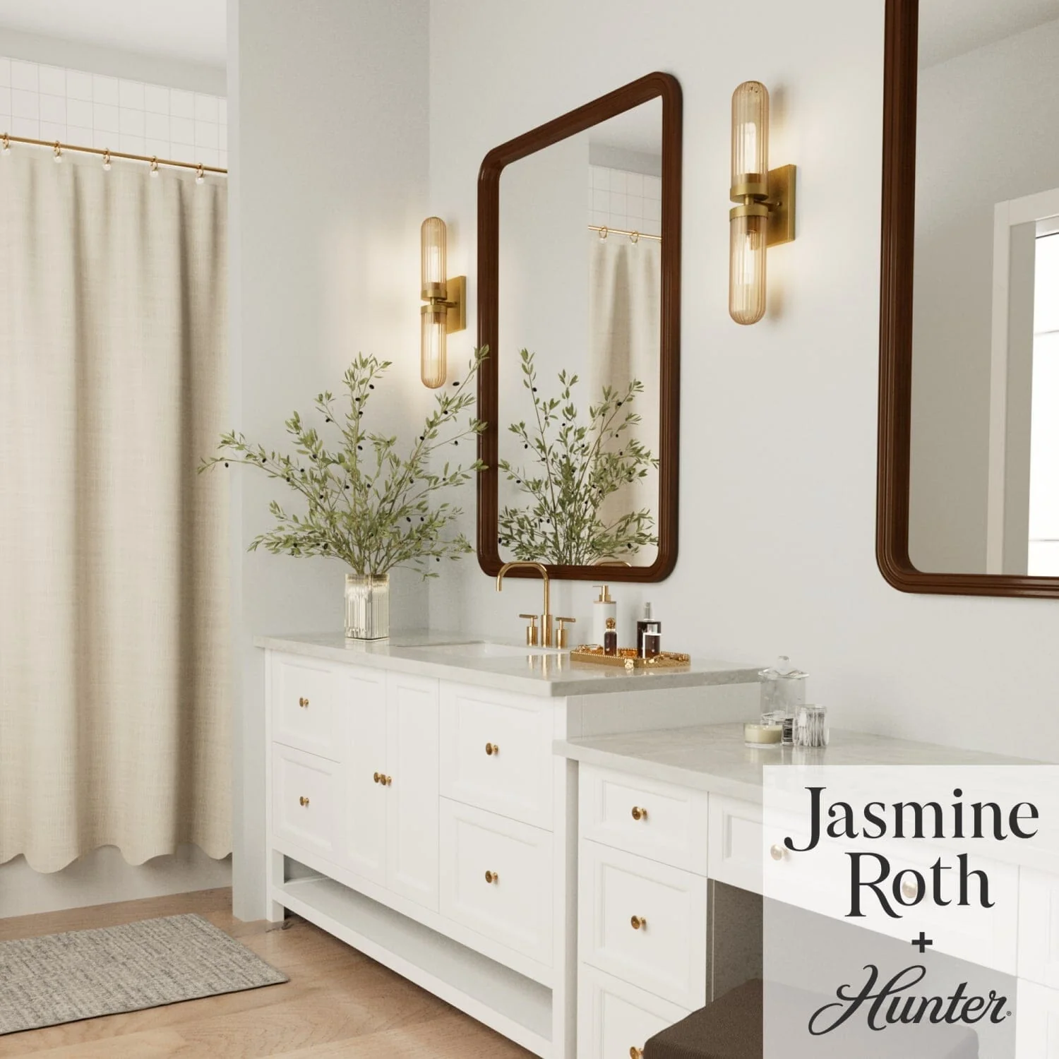 Beverly Glen Jasmine Roth 2 Light Medium 24 Inch Bath Vanity Sconce 5 Beverly Glen Jasmine Roth 2 Light Medium 24 Inch Bath Vanity Sconce