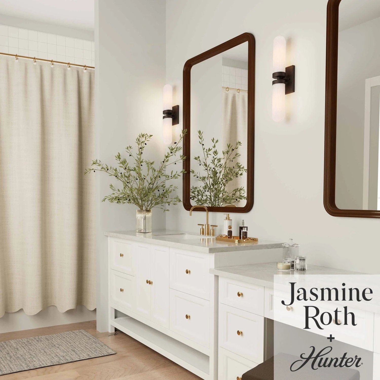 Beverly Glen Jasmine Roth 2 Light Medium 24 Inch Bath Vanity Sconce 6 Beverly Glen Jasmine Roth 2 Light Medium 24 Inch Bath Vanity Sconce