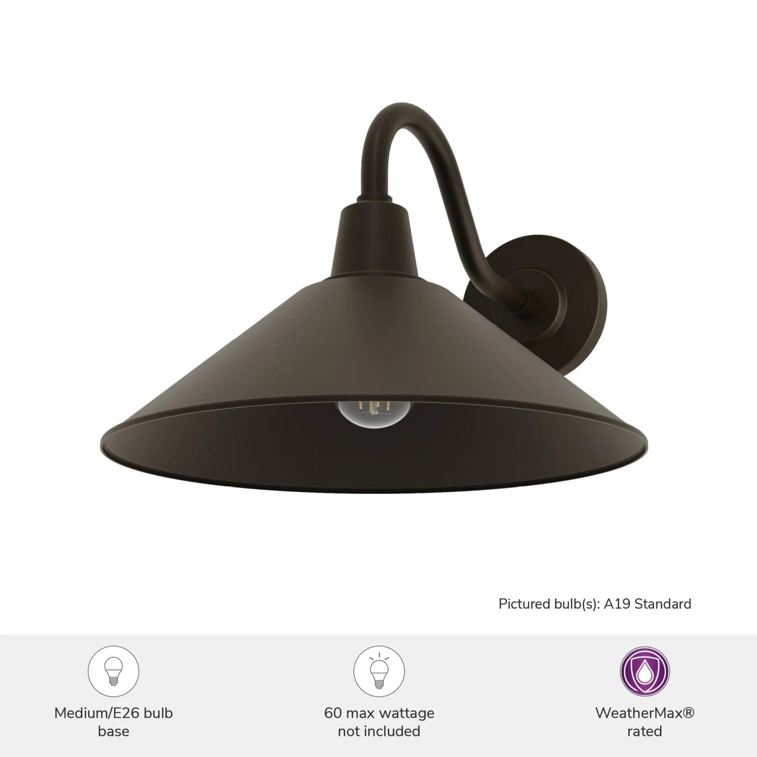 Skyflow Outdoor WeatherMax 1 Light 14 Inch Medium Wall Light 5 Skyflow Outdoor WeatherMax 1 Light 14 Inch Medium Wall Light
