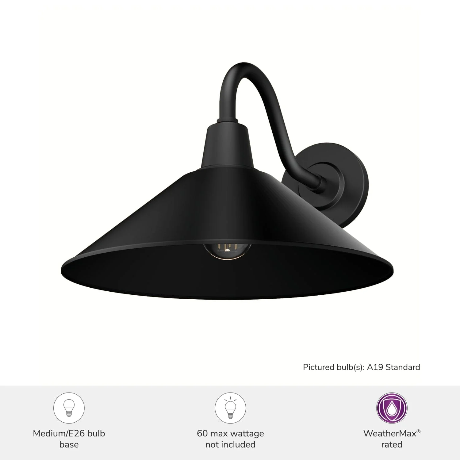 Skyflow Outdoor WeatherMax 1 Light 14 Inch Medium Wall Light 6 Skyflow Outdoor WeatherMax 1 Light 14 Inch Medium Wall Light