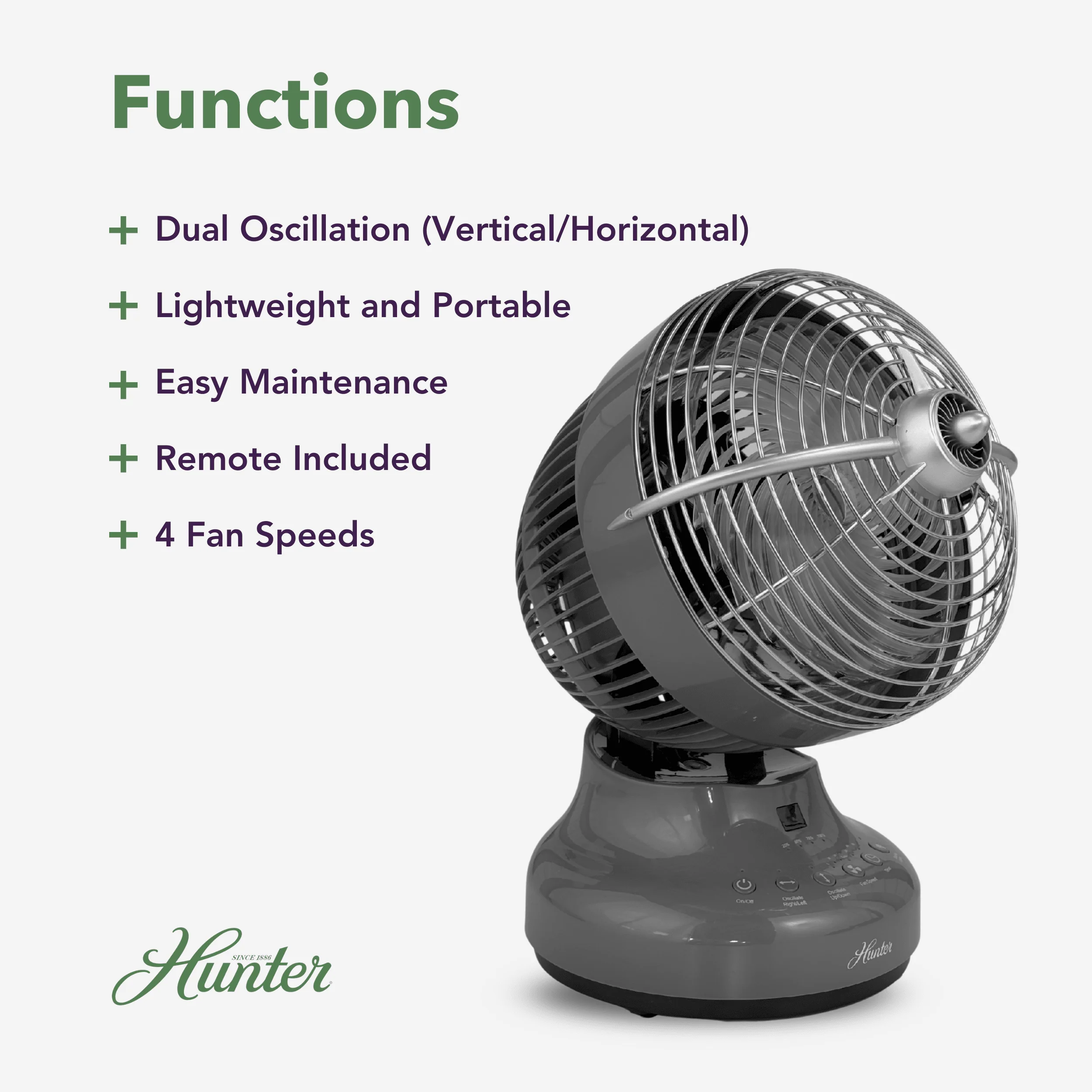 Hunter Cordless Oscillating Fan 4 Hunter Cordless Oscillating Fan