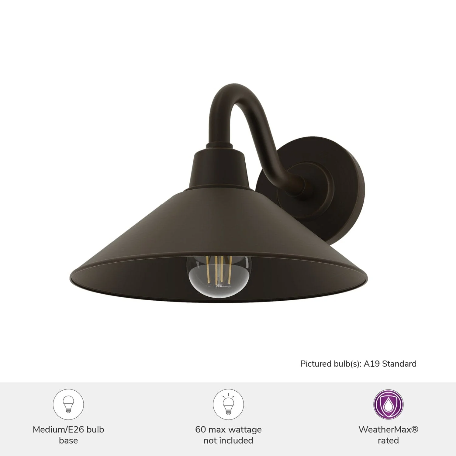 Skyflow Outdoor WeatherMax 1 Light 10 Inch Small Wall Light 6 Skyflow Outdoor WeatherMax 1 Light 10 Inch Small Wall Light
