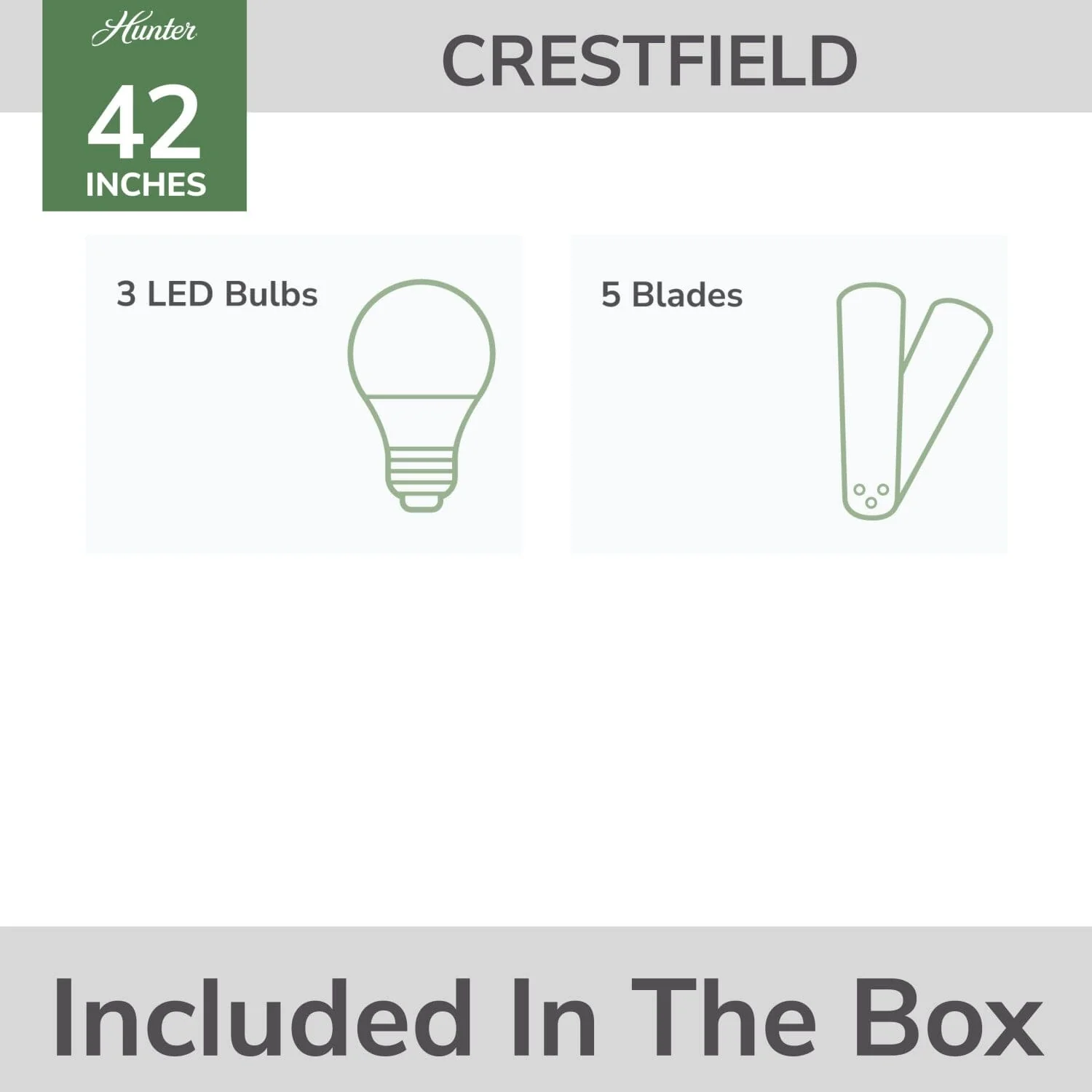 Crestfield Low Profile with 3 Lights 42 inch 31 Crestfield Low Profile with 3 Lights 42 inch