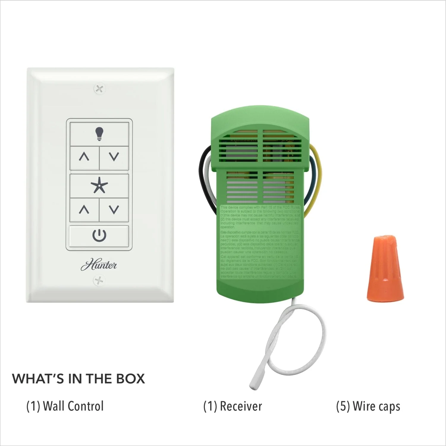 Universal Fan-Light Wall Control with Receiver - 99771 4 Universal Fan-Light Wall Control with Receiver - 99771
