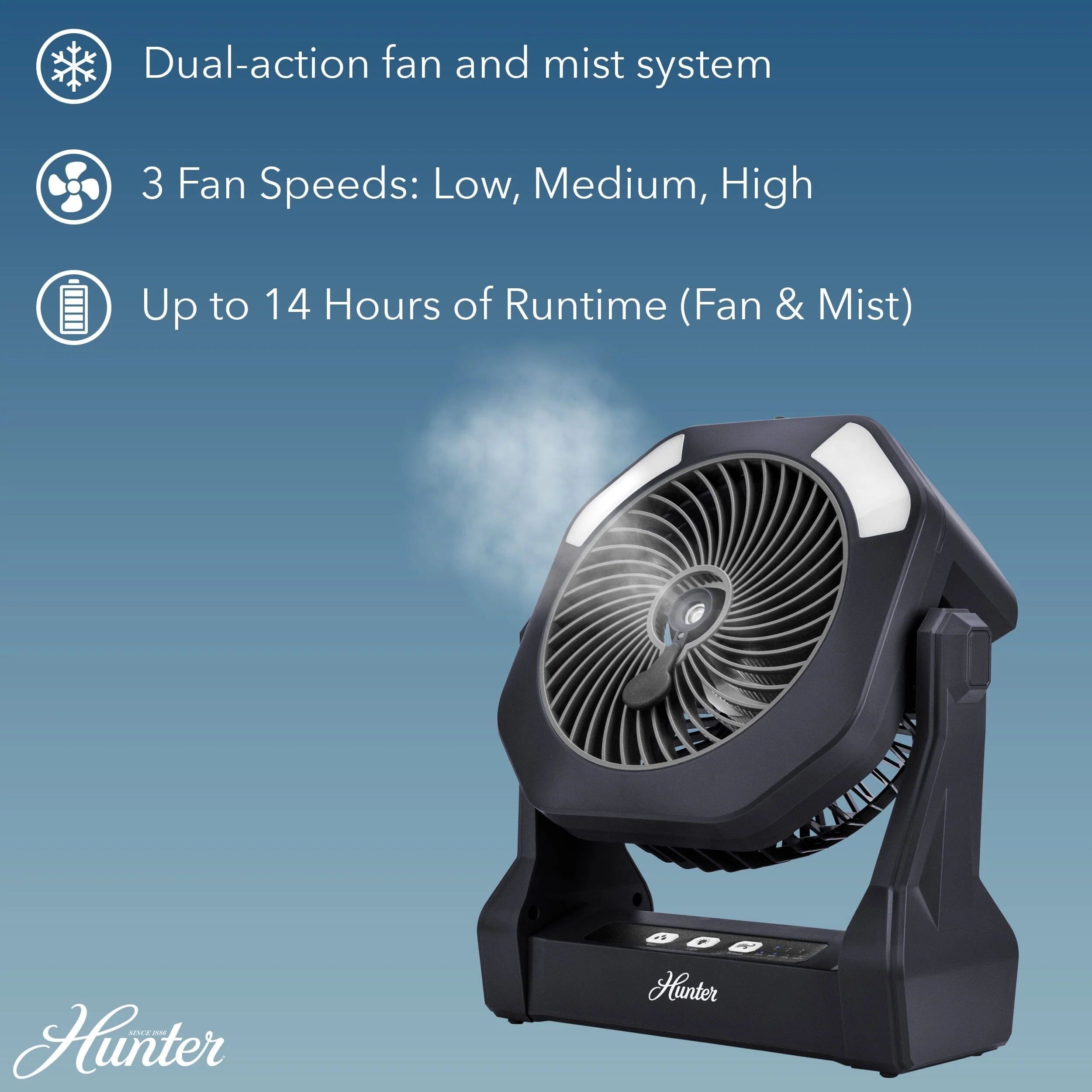 Hunter Rechargeable Misting Fan 6 Hunter Rechargeable Misting Fan